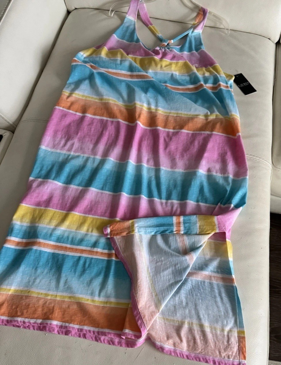 Ralph Lauren, Summer Dress built-in soft bra Lightweight Cover-Up Sz XXL