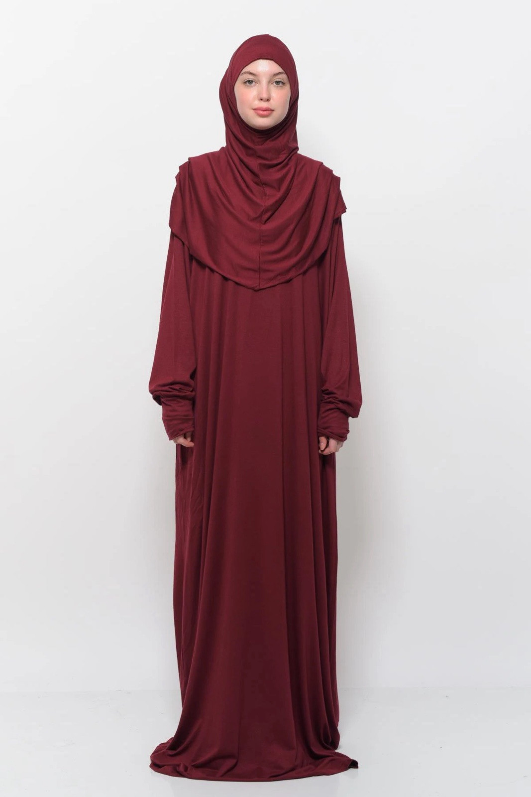 Organic Cotton – Islamic Prayer Women Dress – One Piece Long Sleeves