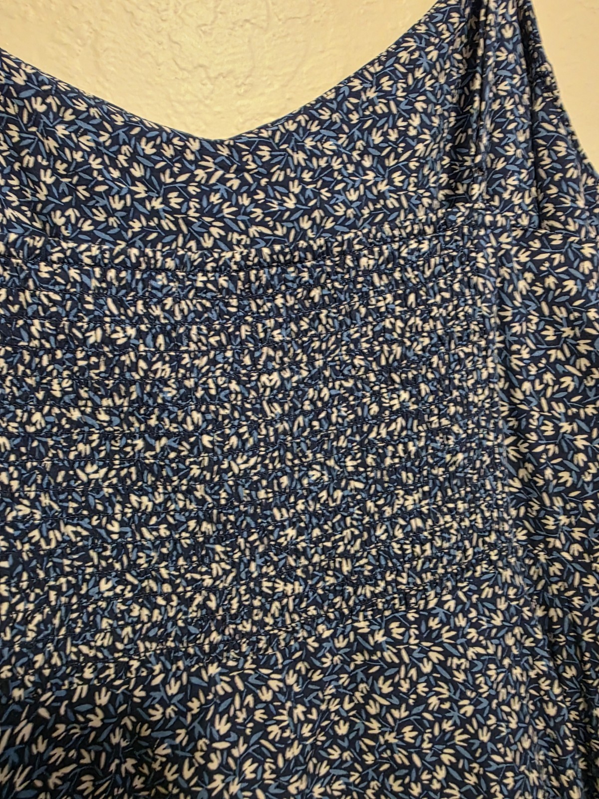 Old Navy Floral Smocked Back Spaghetti Strap Fit & Flare Mini Dress Sz XL