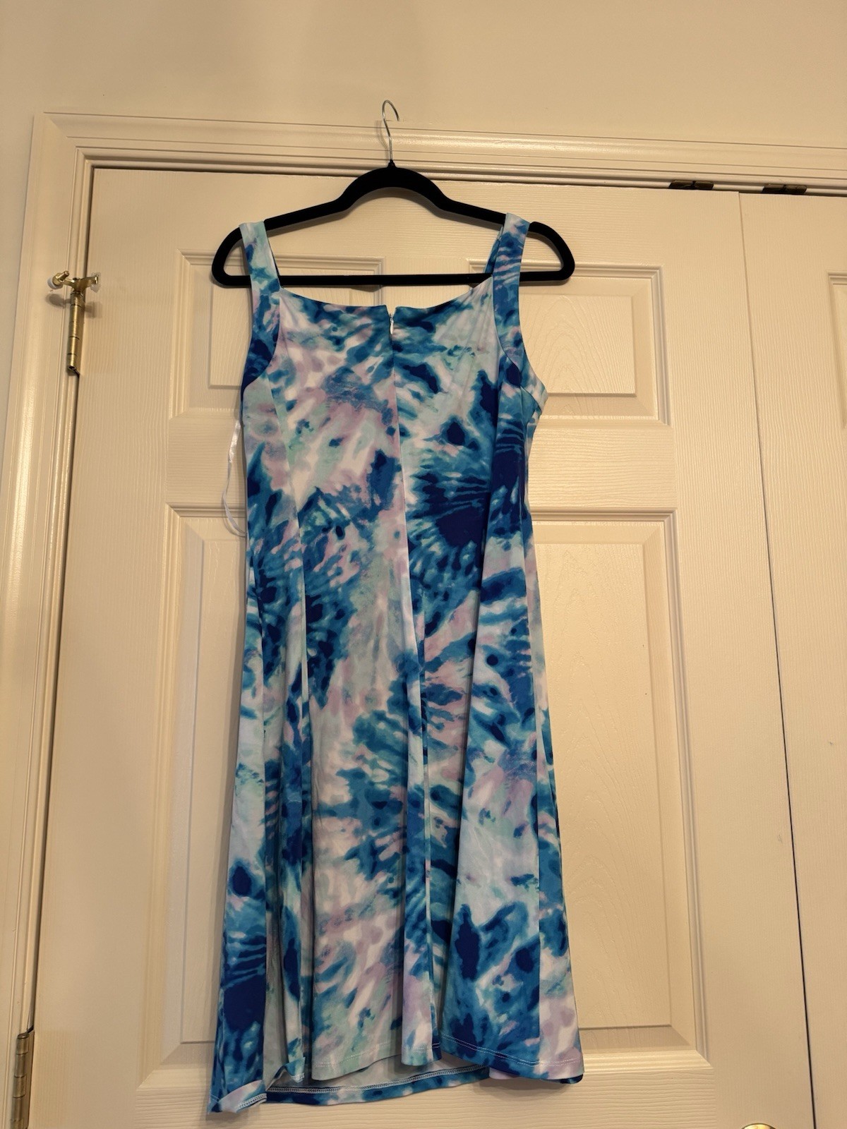 Chaps Blue Purple Tie Dye Sleeveless A-Line Sundress – Women’s Size 6