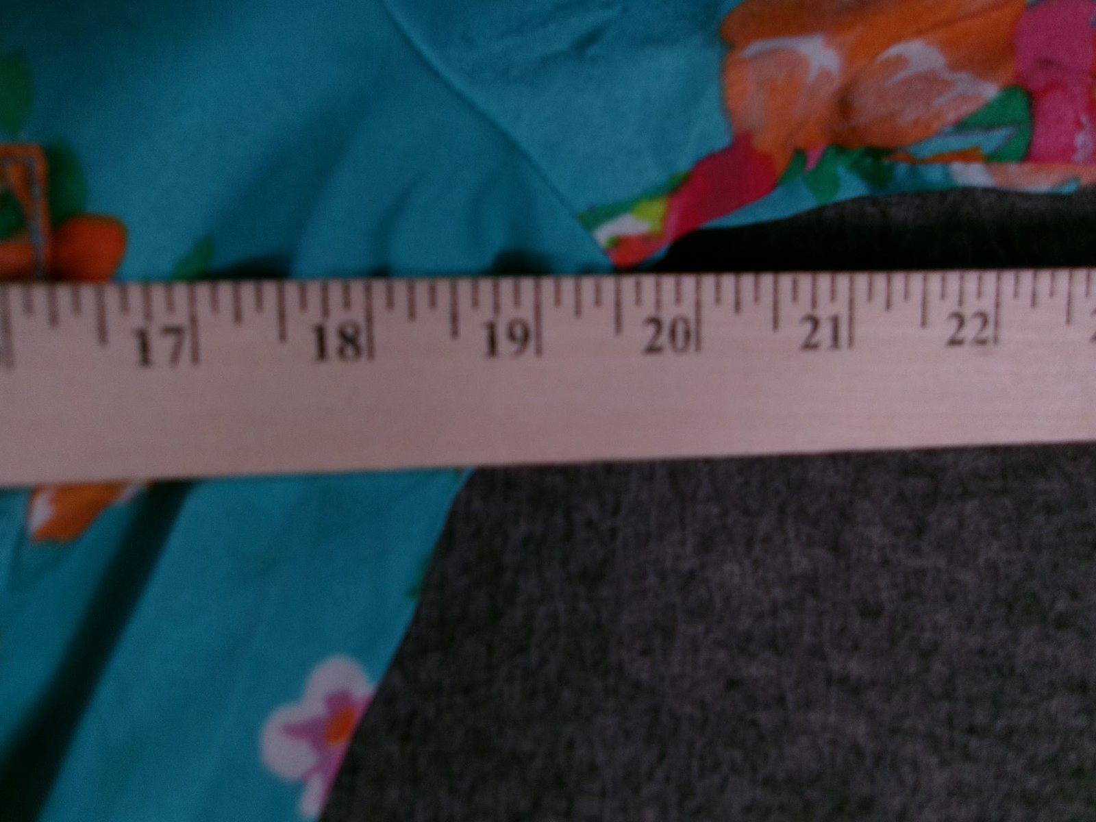 Mimi Chica Dress Womens M Aqua Floral Button Front Elastic Waist Roll Tab Sleeve