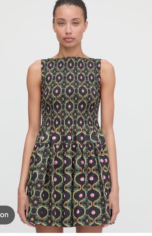 183 NWT Hill House Home Cosima Mini Nap Dress Cotton Cisco Trellis XL