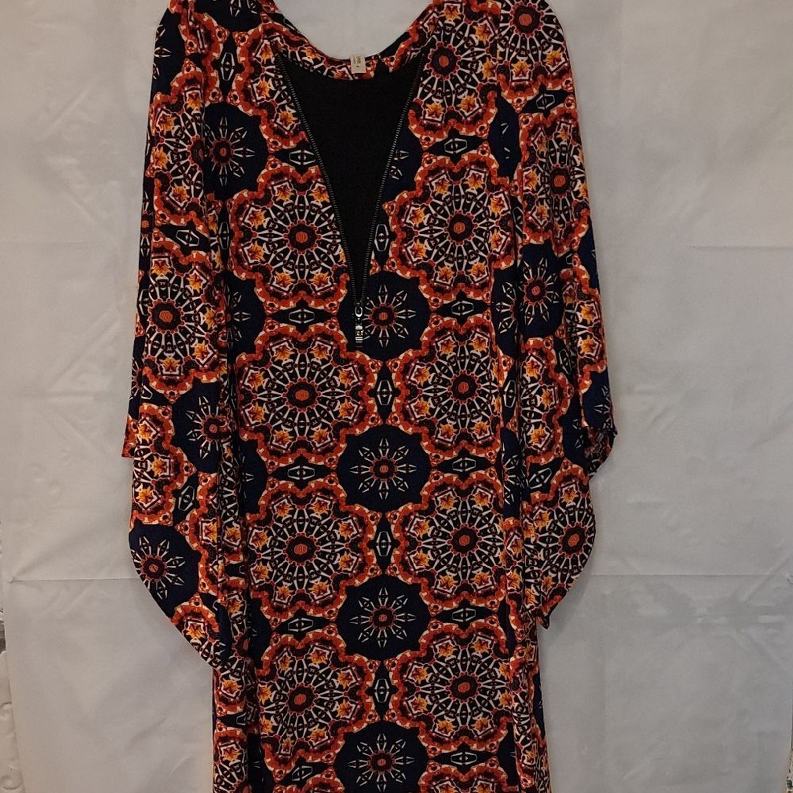 24 Seven Gothic Style Festival Dress in Geometric Mystical Print Size XL NWOT