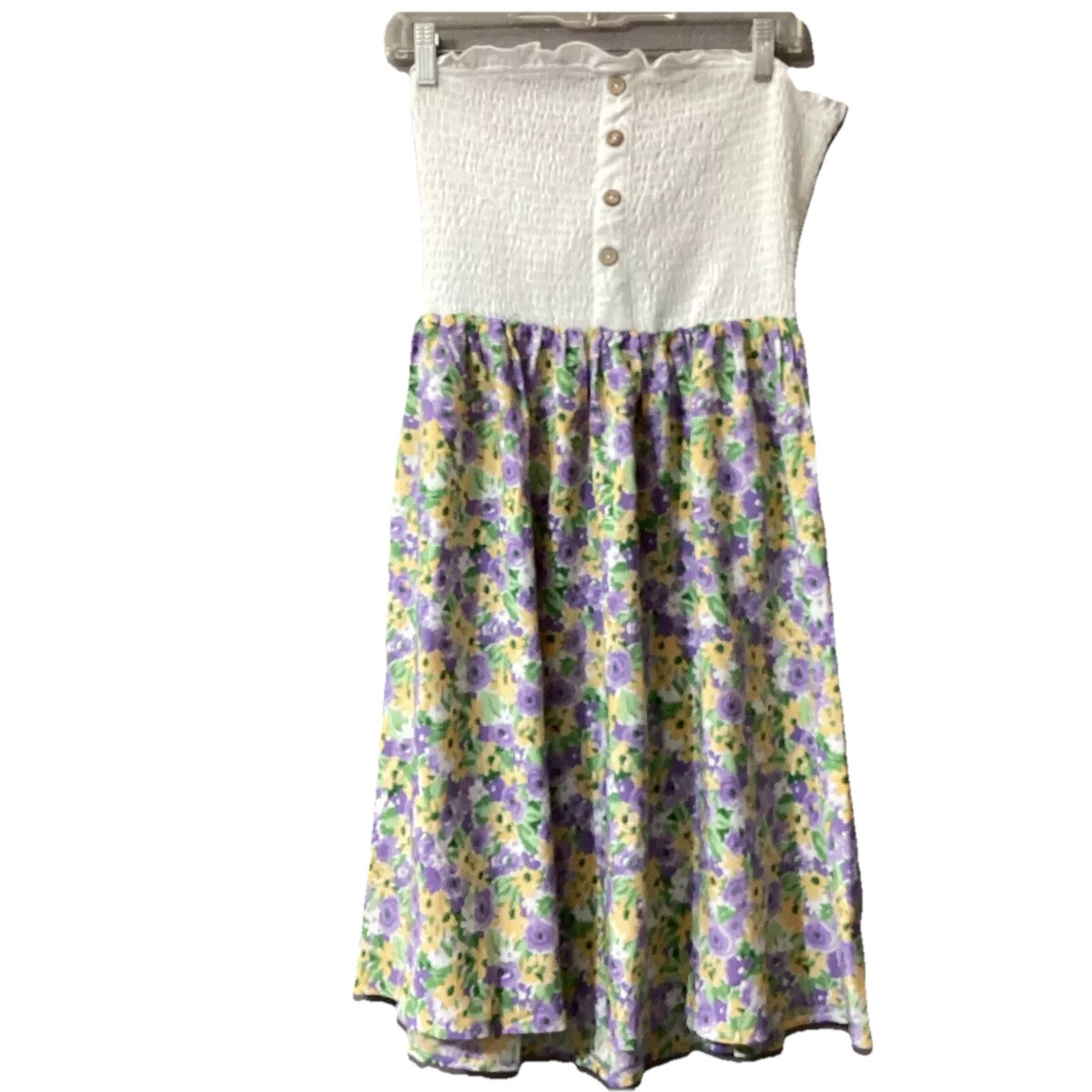 KOJOOIN Women’s Size Medium Strapless Sundress Floral Print NWT