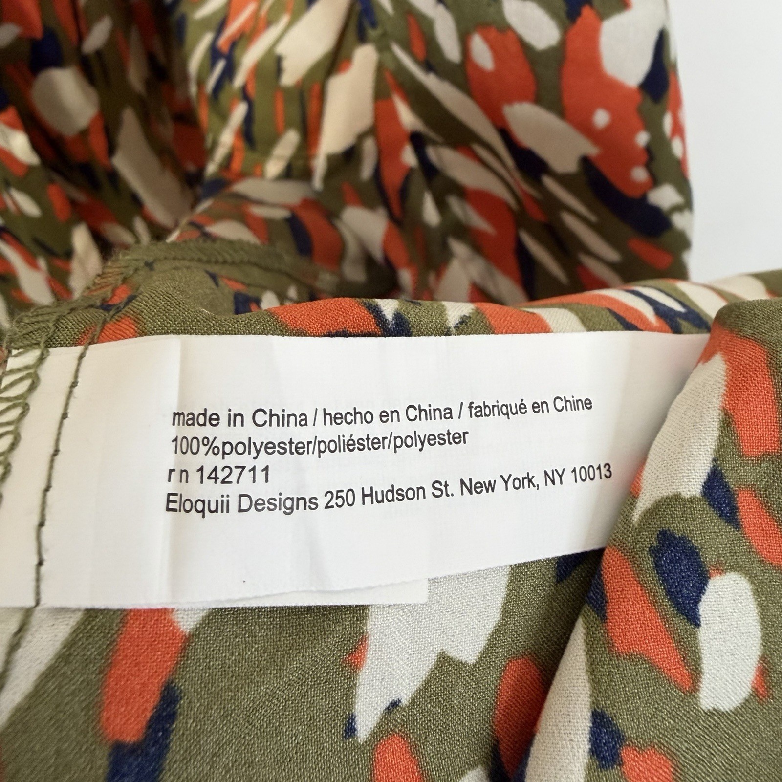 Eloquii Satin All Over Print Belted Wrap Dress With Slit Sz 20 Cocktail Guest
