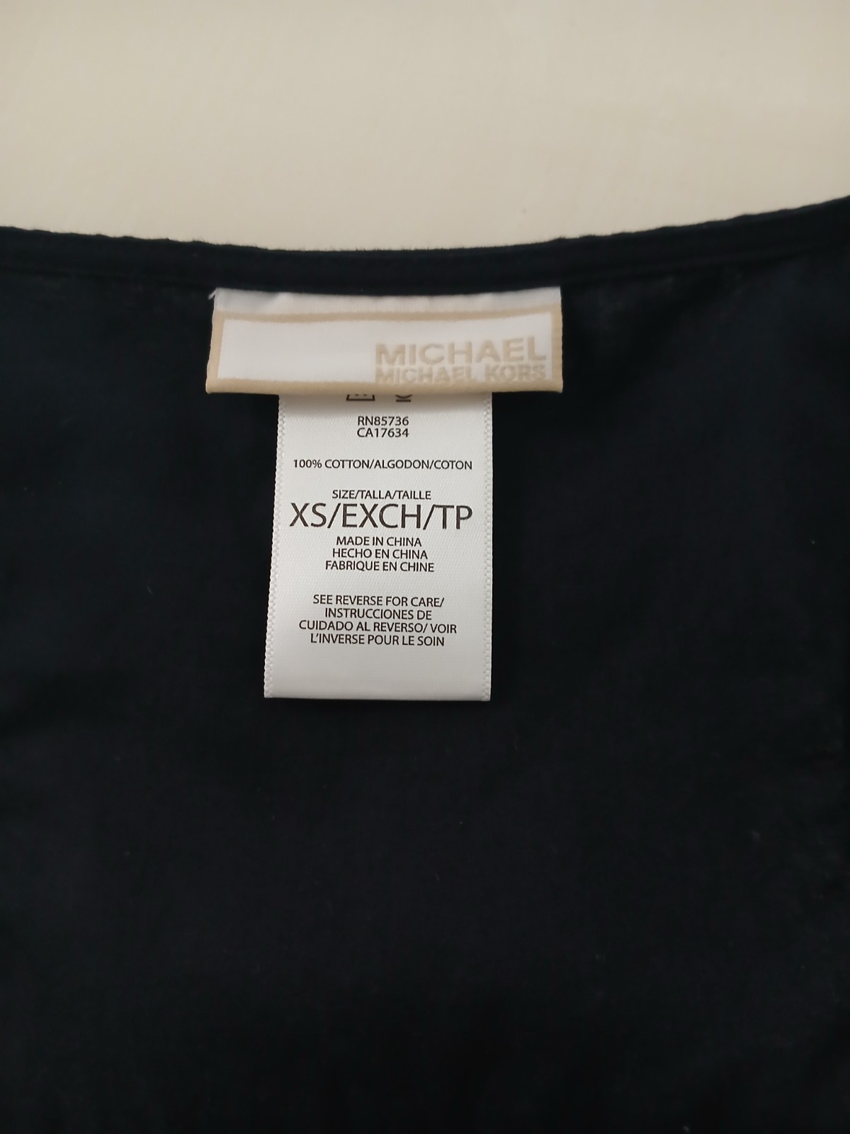New Michael Kors XS Women’s Sleeveless Black Dress
