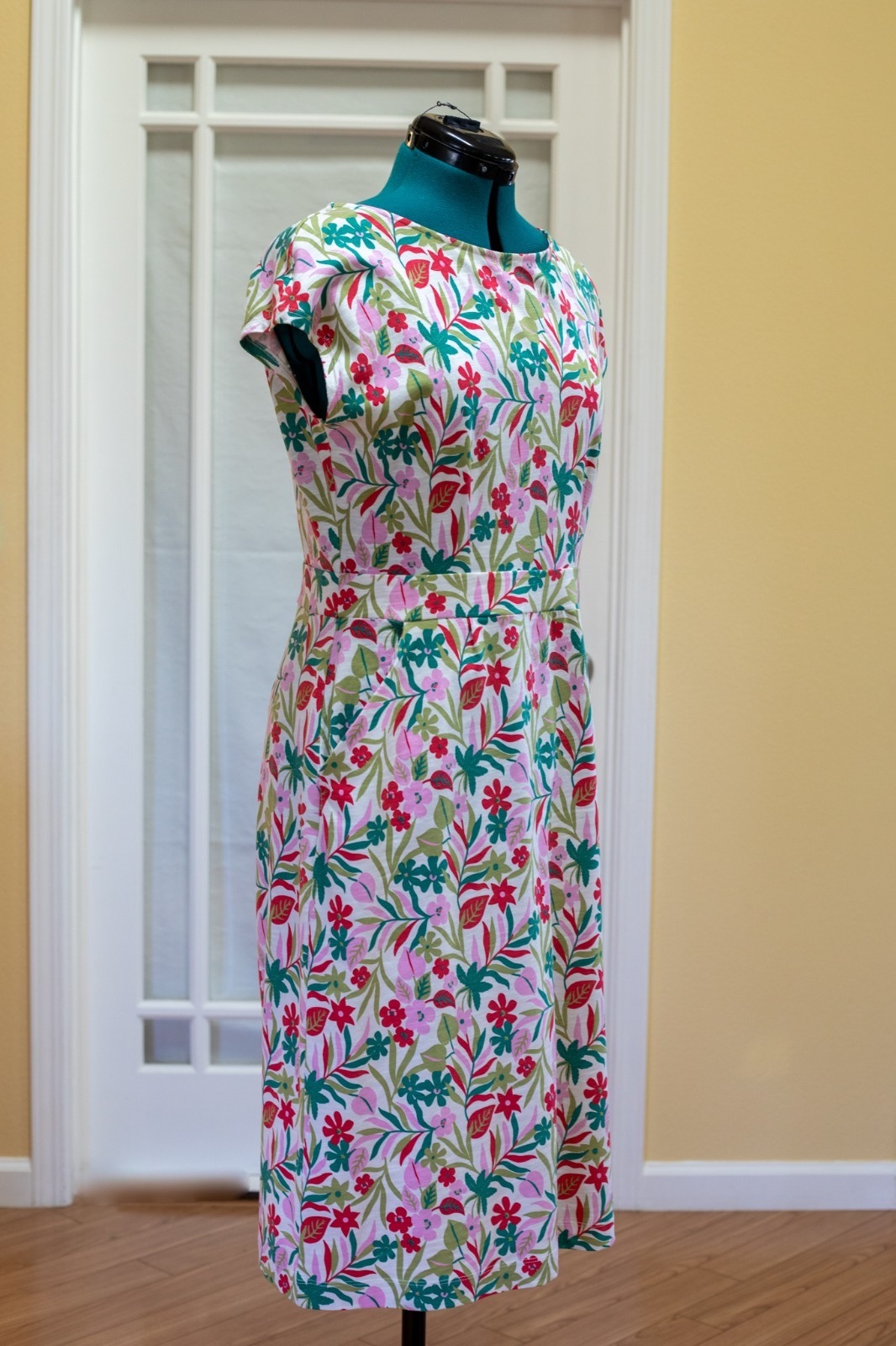 Boden Dress Florrie Cotton KneeLength-Cap Sleeve-Pockets-Business-Casual -US 10L