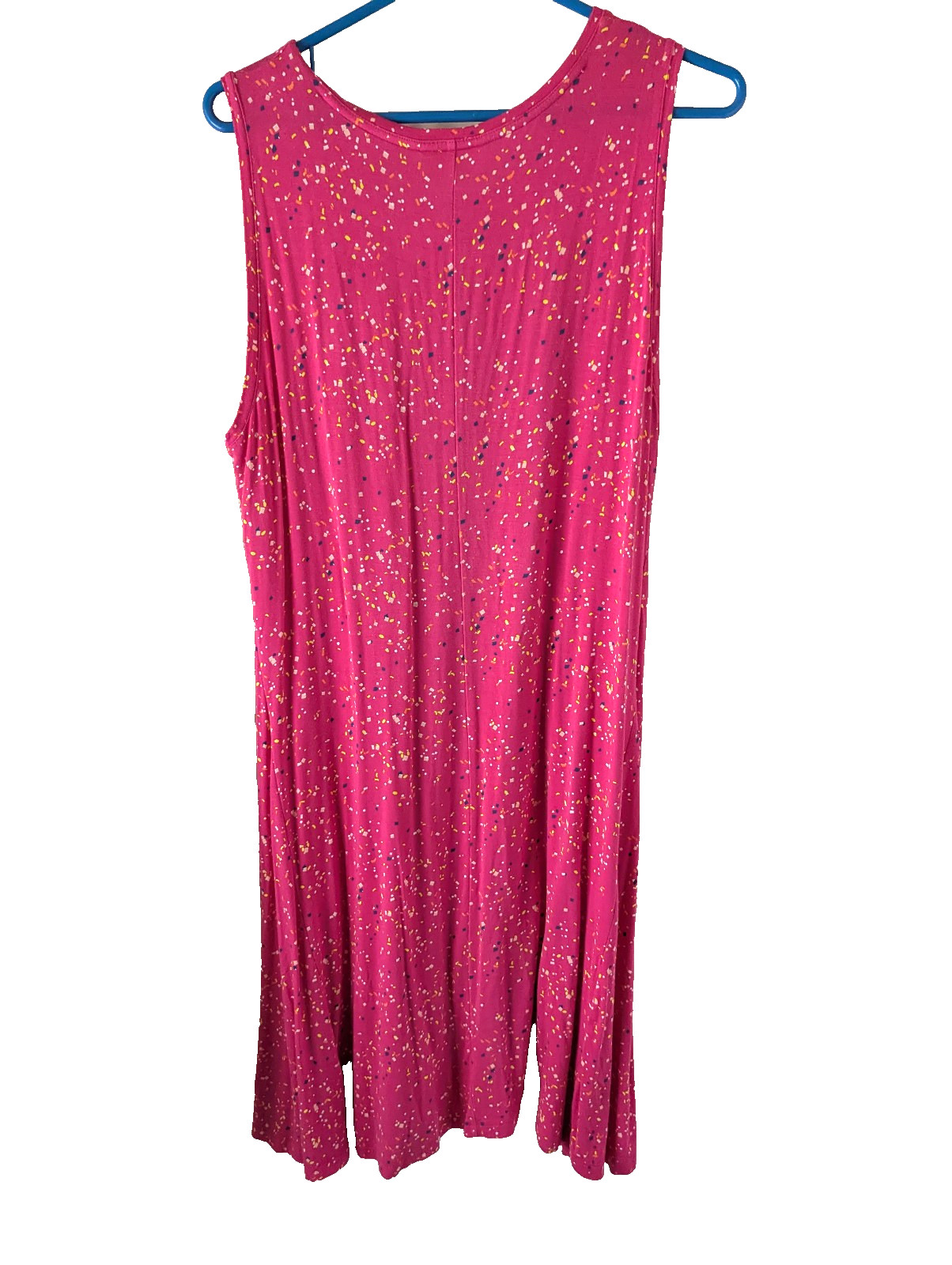 Style & Co Women’s size XL Pink Speckled Swing Dress rayon/spandex P1556