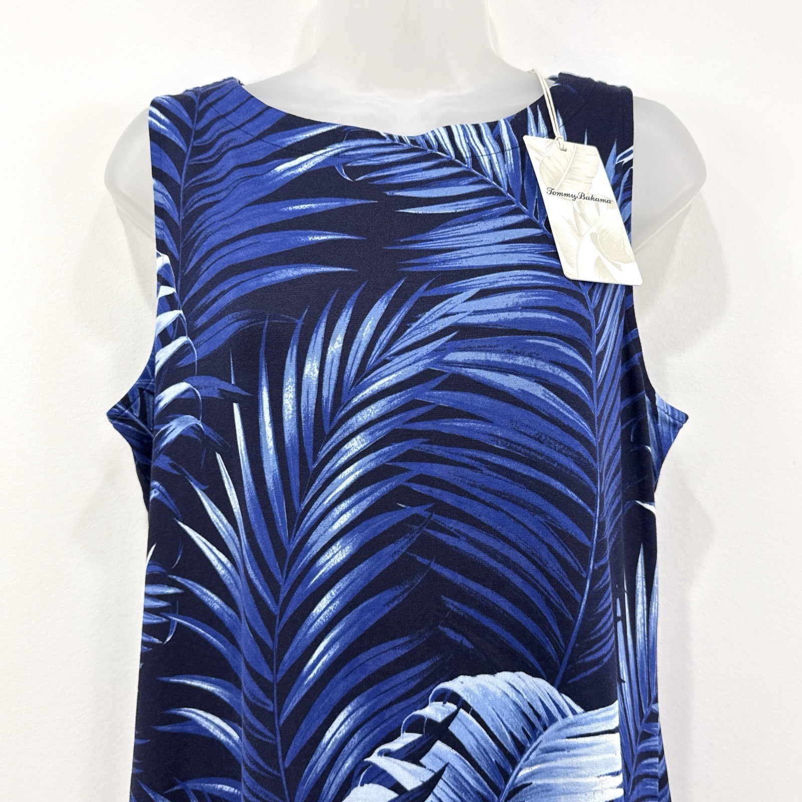 Tommy Bahama Darcy Sleeveless Dress L NWT Leaf Of Luxury Tropical Coastal Cruise