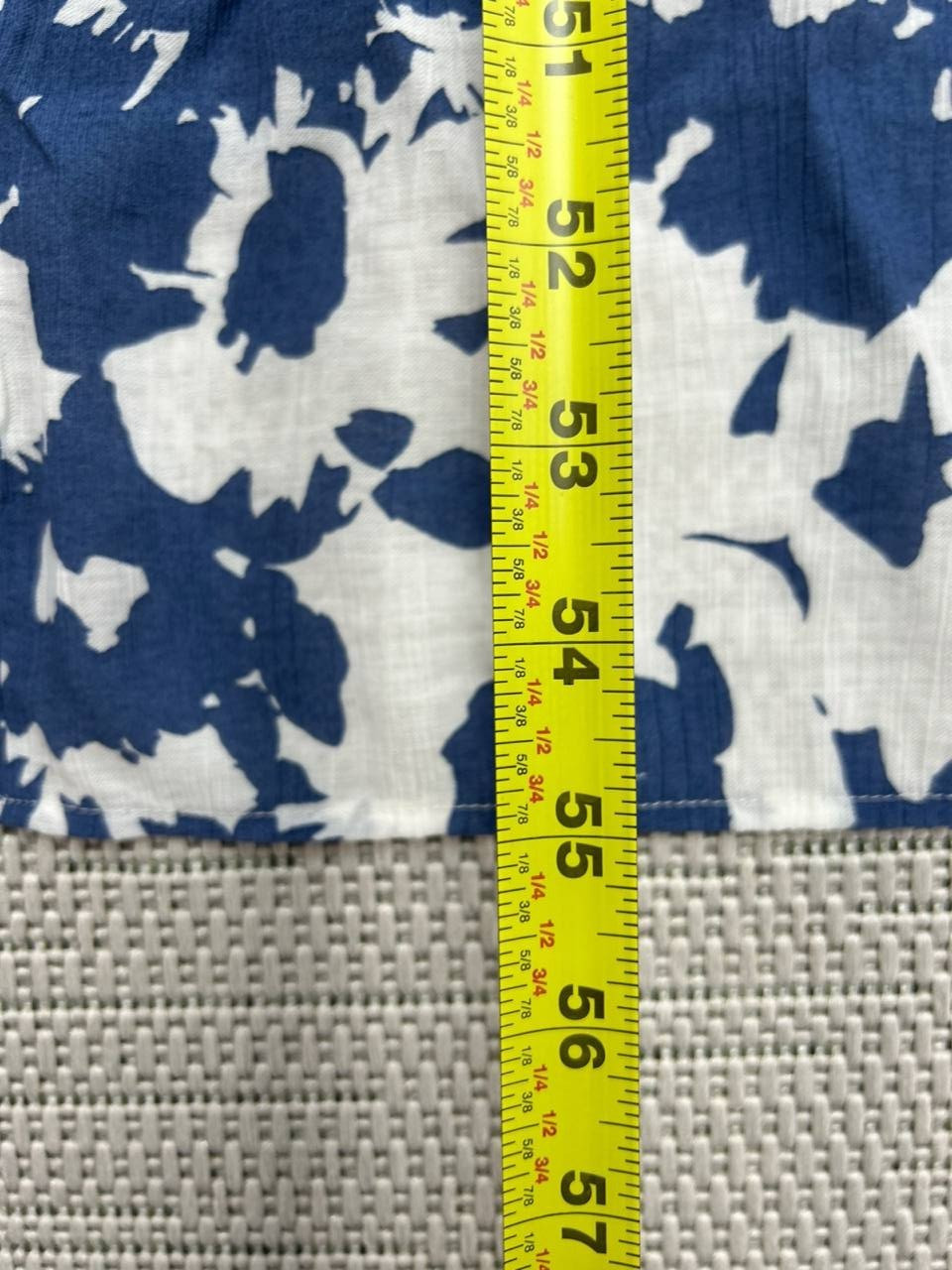 Abercrombie & Fitch Dress Womens Medium Blue White Floral Blouson Midi