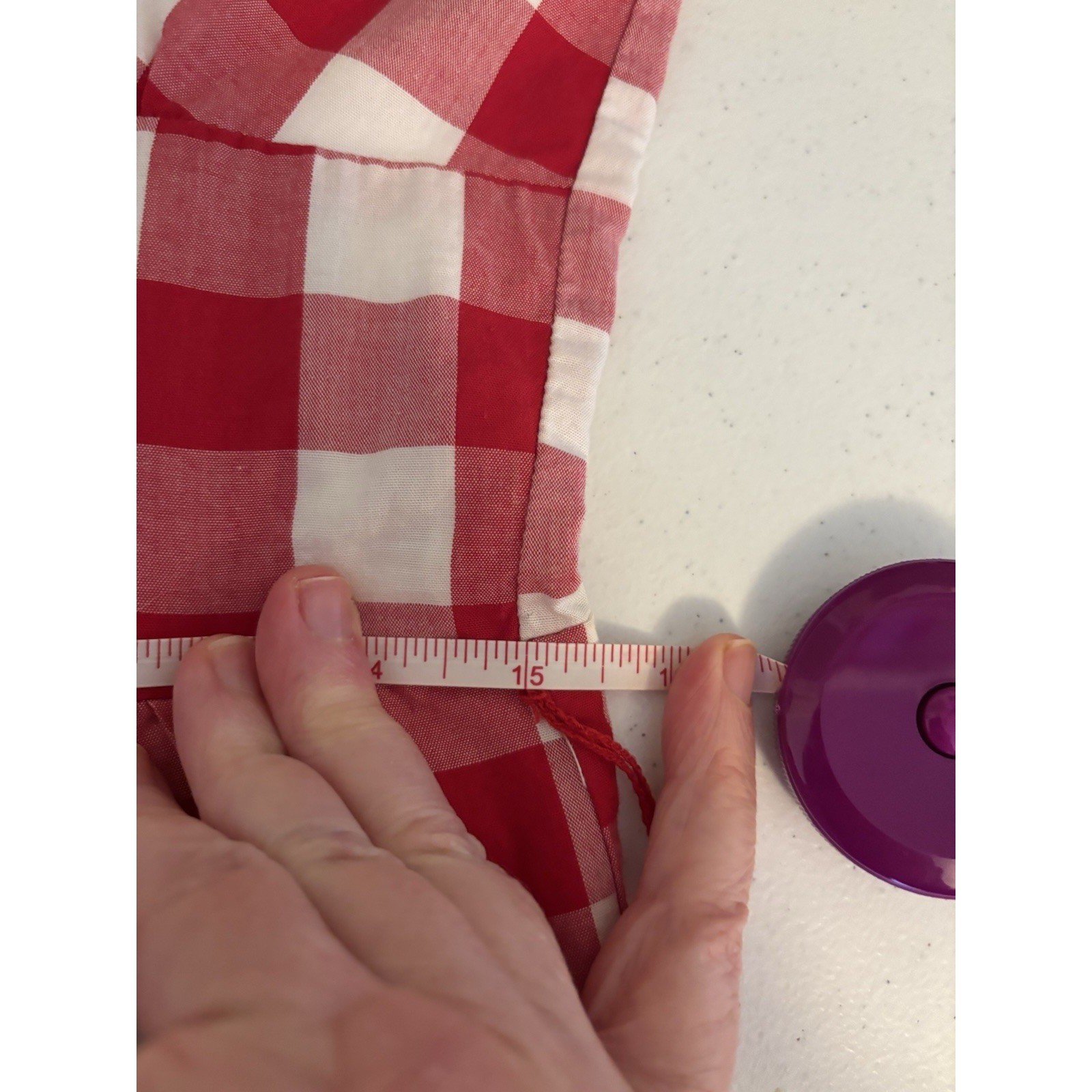 VTG Jack by BB Dakota Medium Red Gingham Checks Sleeveless Mini Dress Cotton