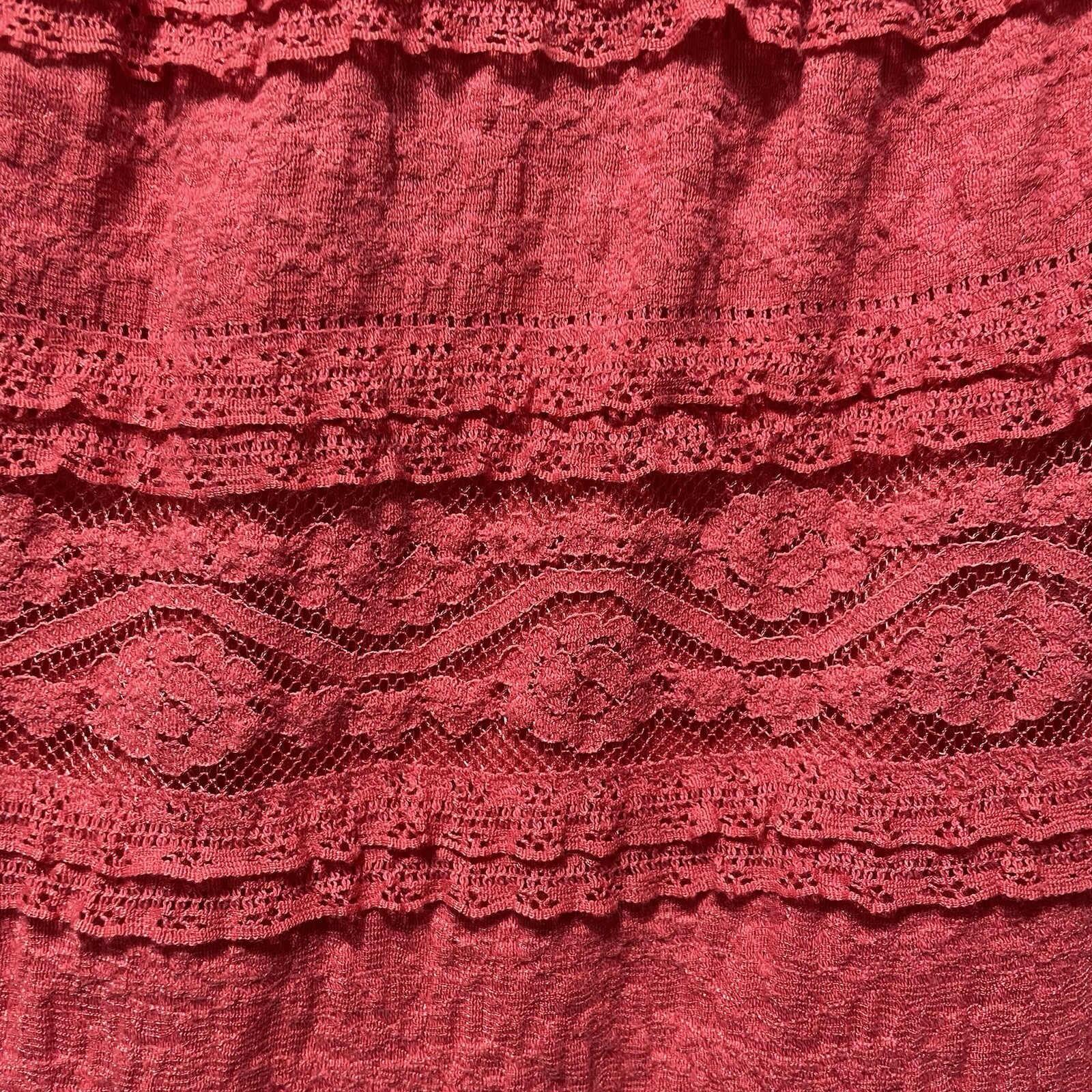Coral Pink Dress Barn Sheath Size 10 Short Sleeved Fully Lined Lace Cotton Blend