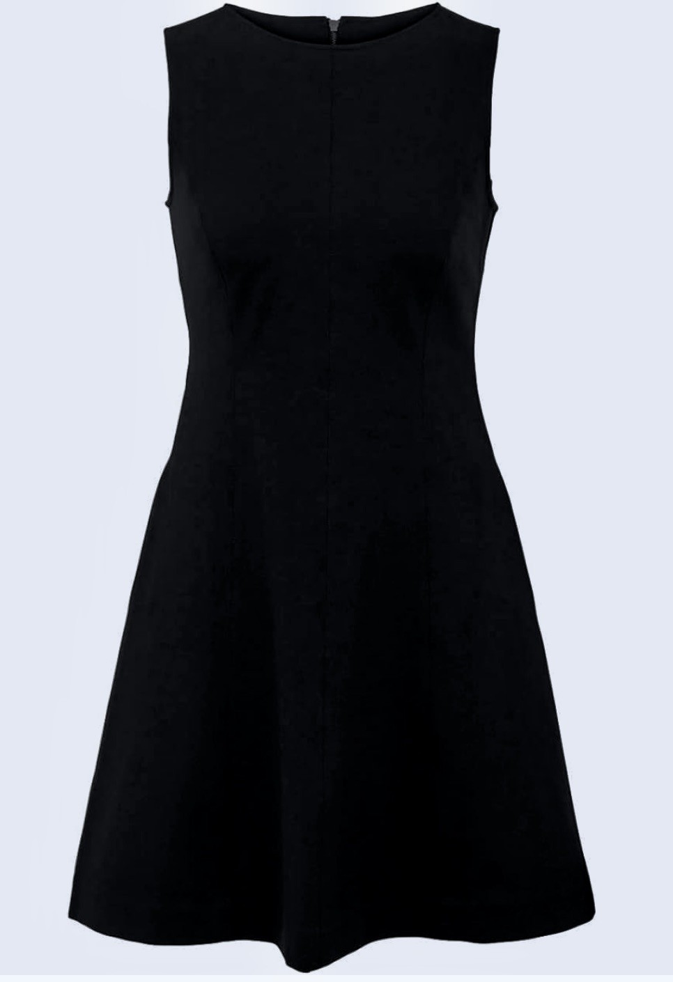 SPANX The Perfect Fit Flare Black Sleeveless Above Knee Dress Womens XS S M L XL