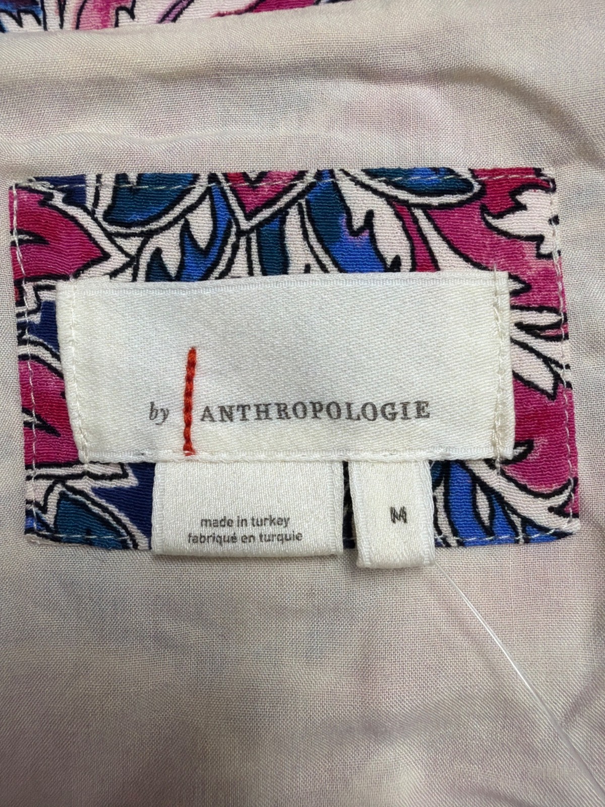 By Anthropologie Womens Multicolor 100% Viscose Printed Long Sleeve Mini Dress S