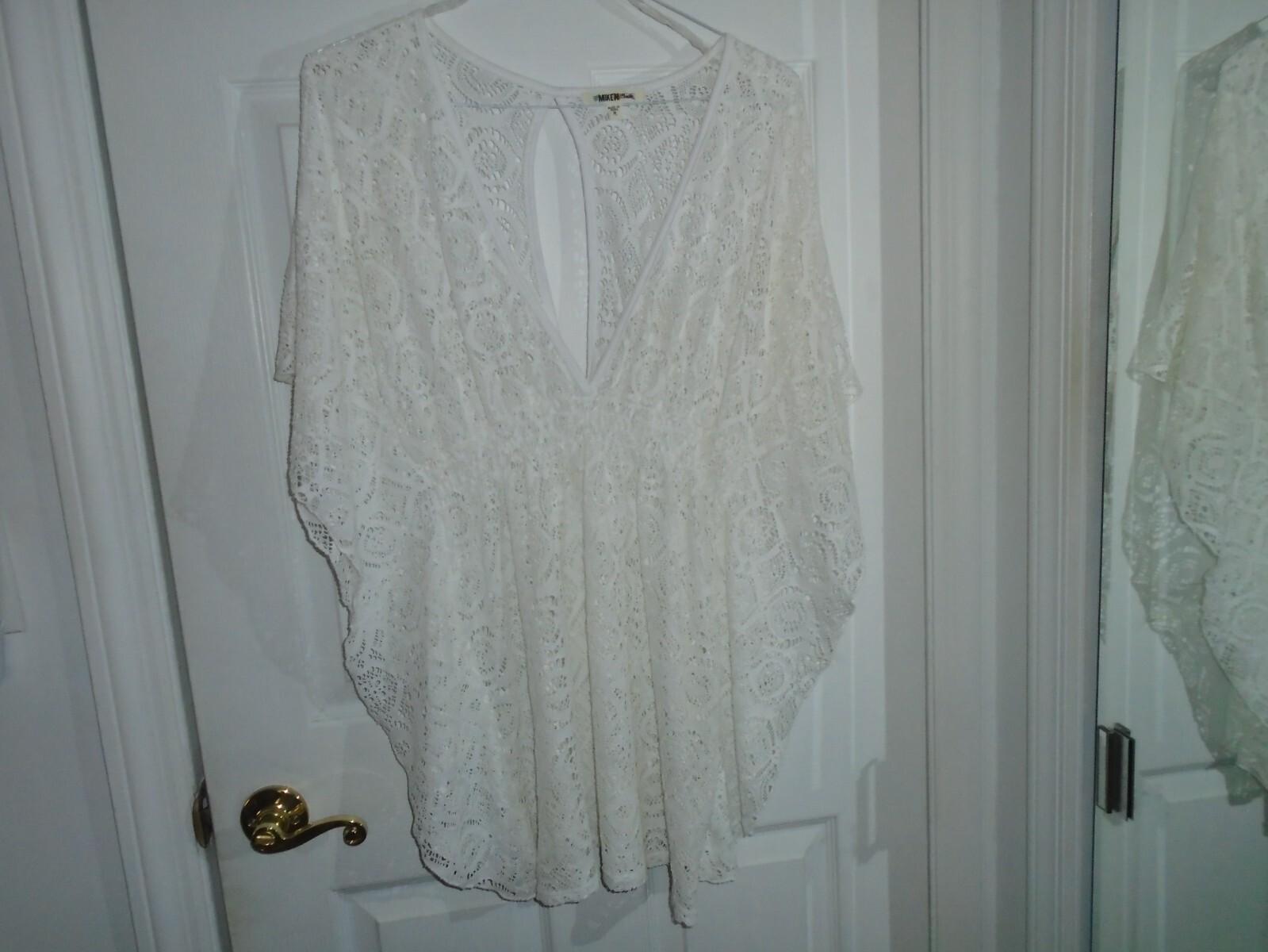 Miken Swim White Cover-up Dress Size Medium