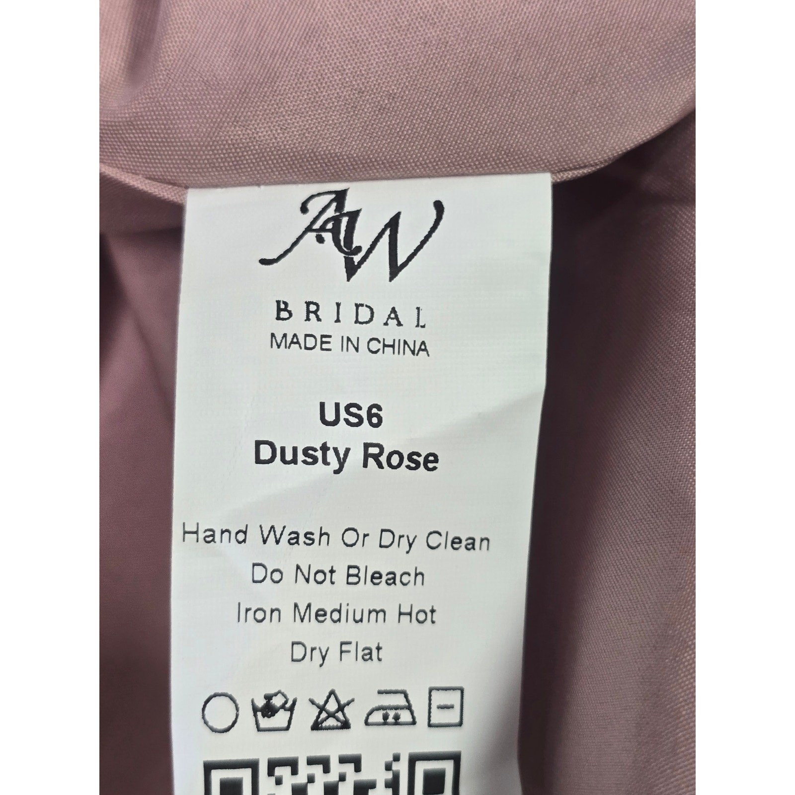 AW BRIDAL sz 6 S dusty rose chiffon Philippa gala bridesmaid maxi dress NEW 0B6