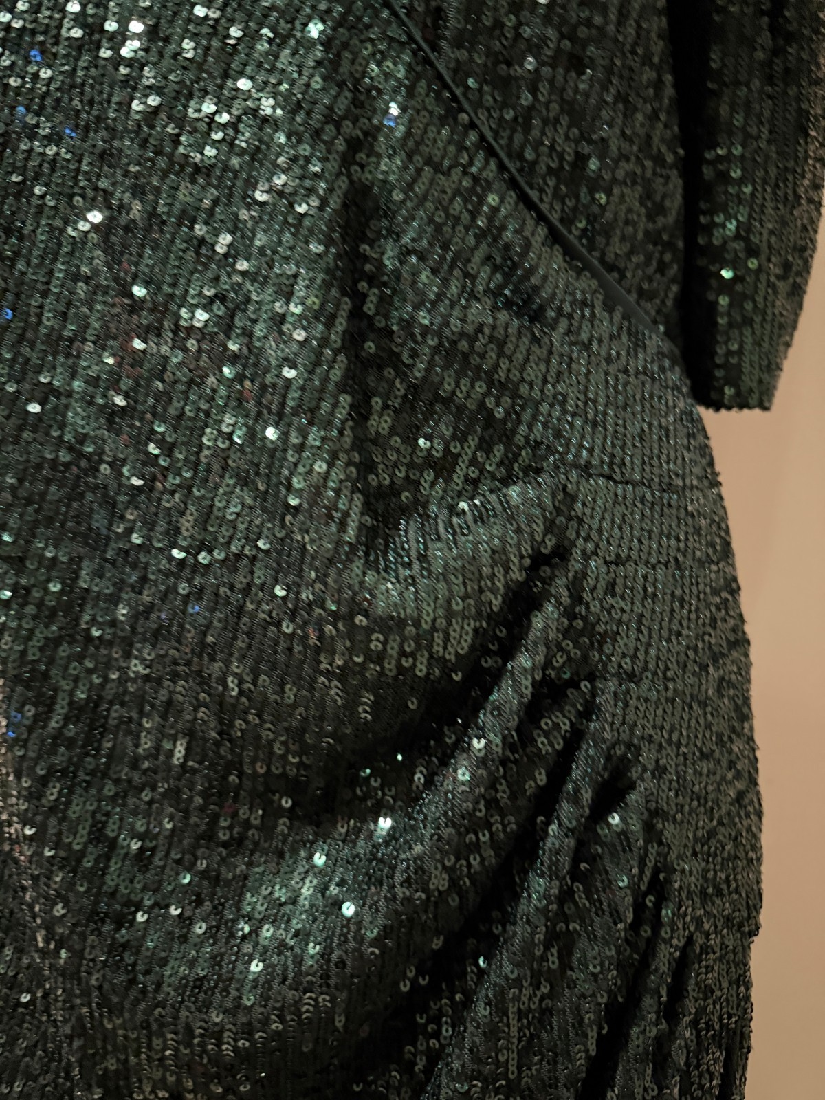 CALVIN KLEIN Womens All Over Full Sequin Green Evening Occasion Dress – Sz 10