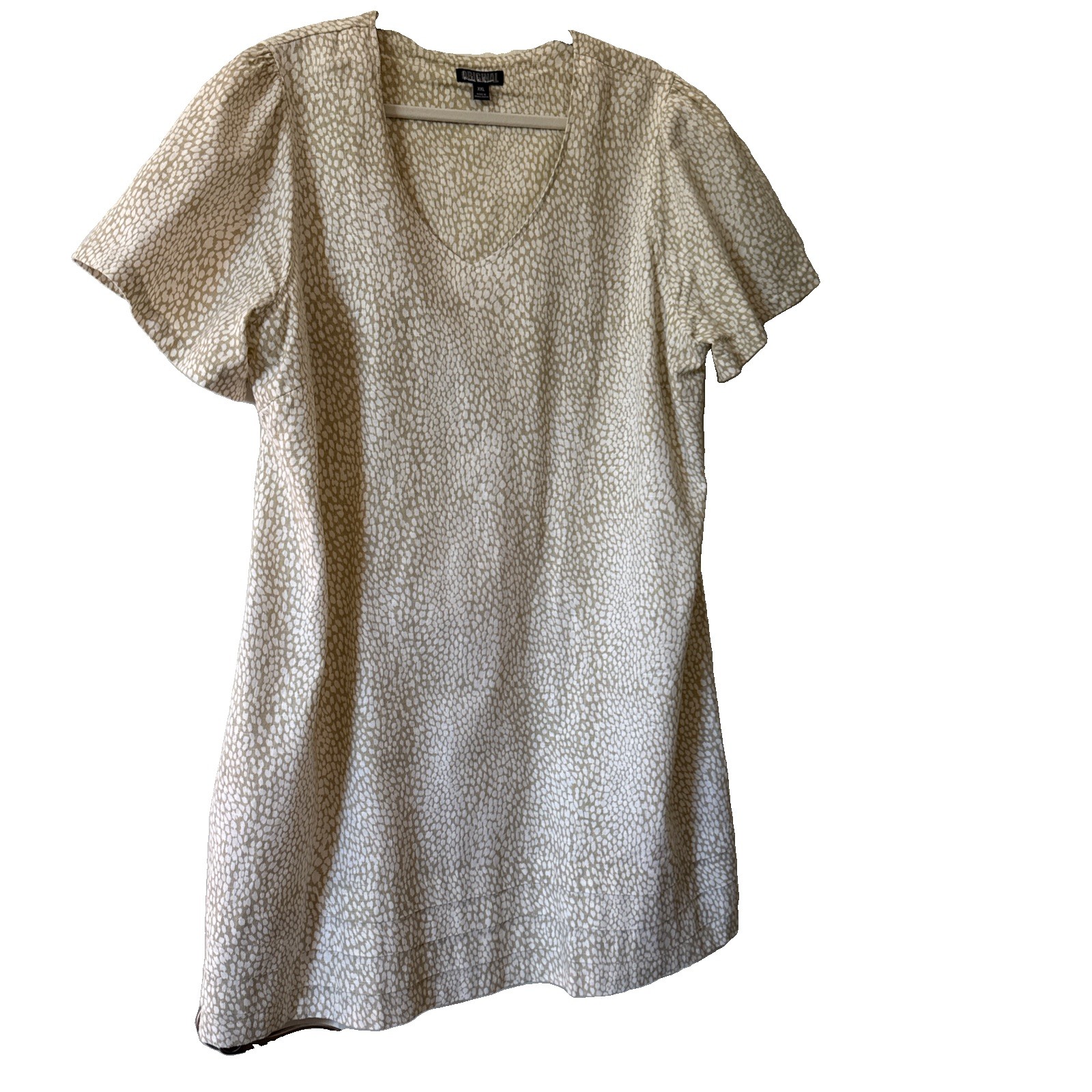 Nicole Miller Original Women’s Size XXL Linen Blend Pebble Print Cottage Core