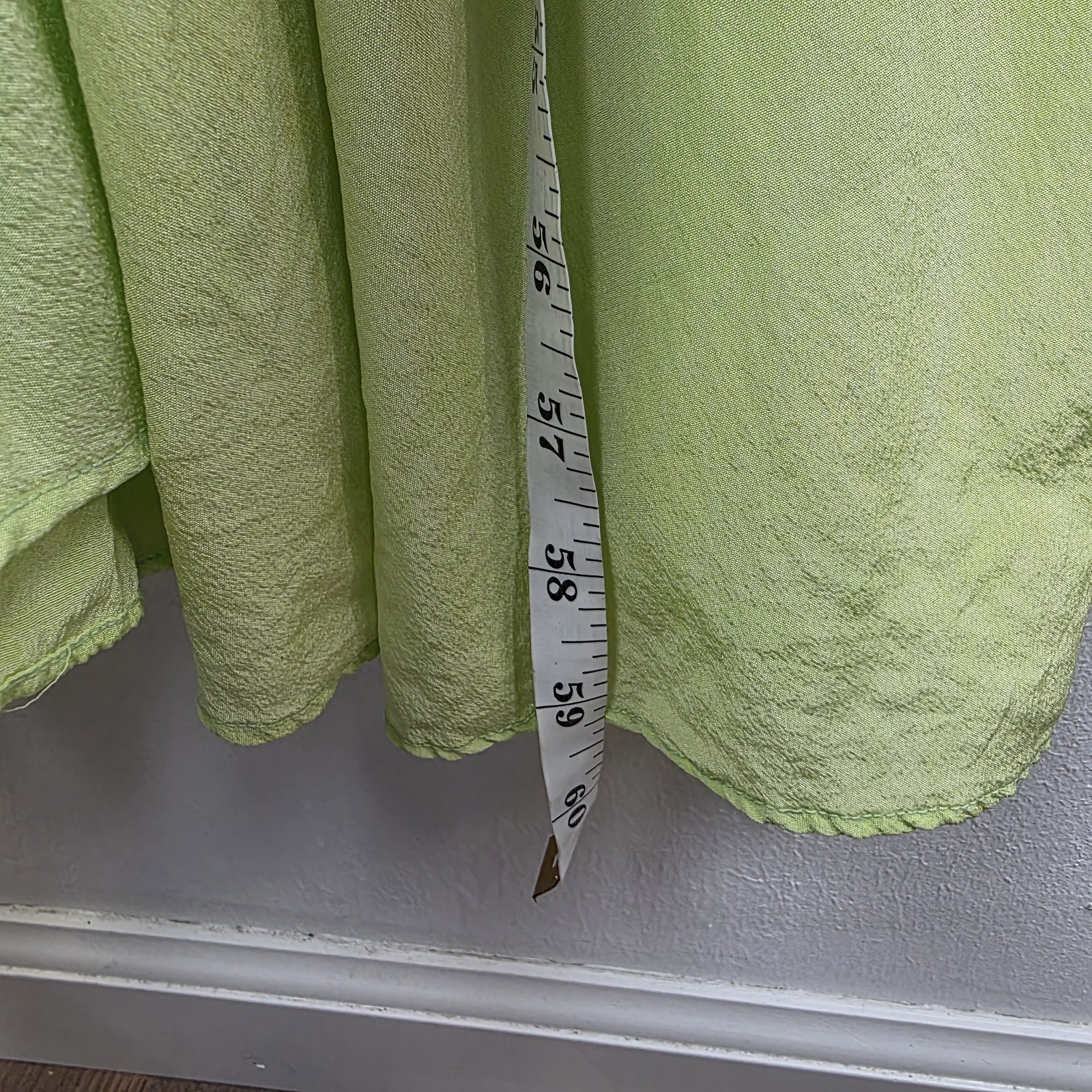 Gypsy 05 100% Silk Mint Green Tie Dye Maxi Sundress M Boho Beachy Resort Wear