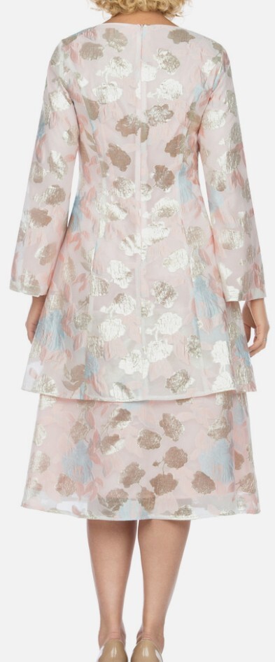 Giovanna Dress 2tier Color White/Pink Size 24W, 26W 10, 14,