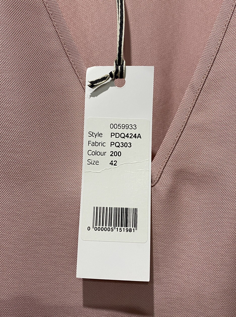 BNWT Paul Smith Pink Long Dress Size 42 Made In Italy RRP £285
