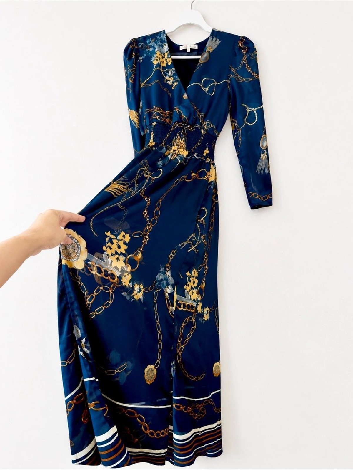 WAYF Navy Maxi Dress