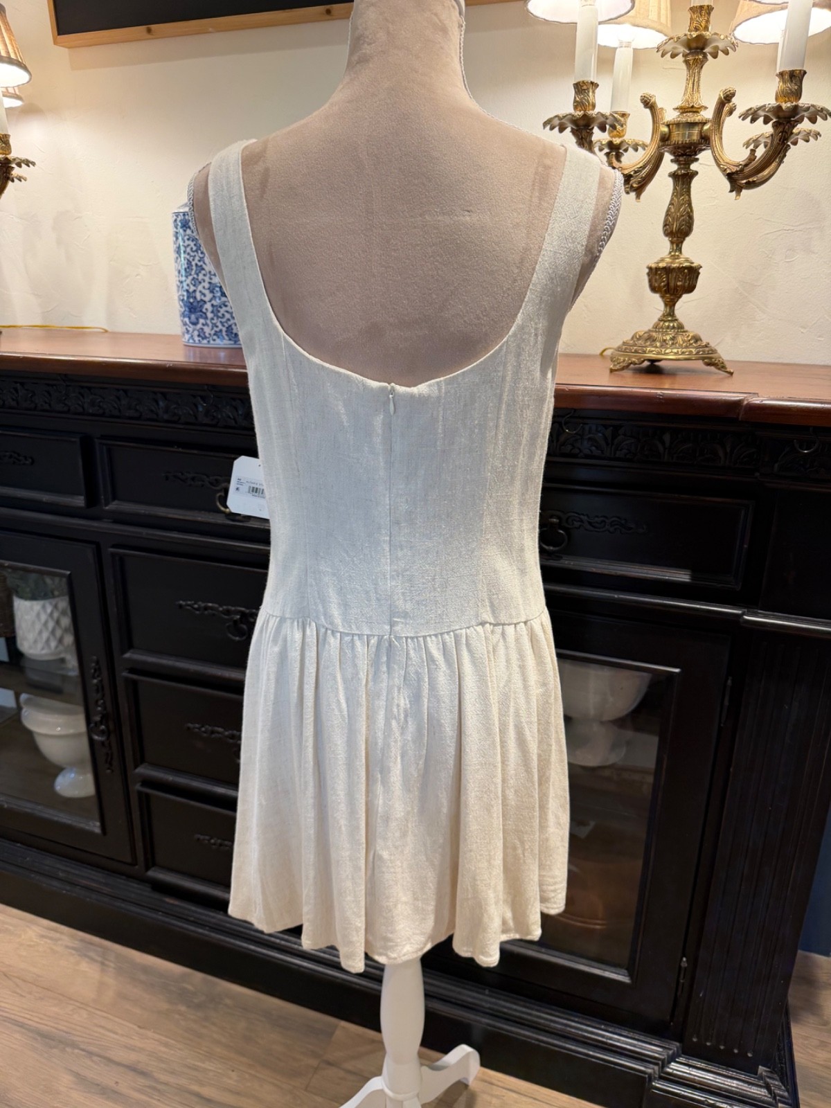 NWT Altar’d State Womens Sleeveless Mini Dress Button Detail L/XL MD1081C-1 #503
