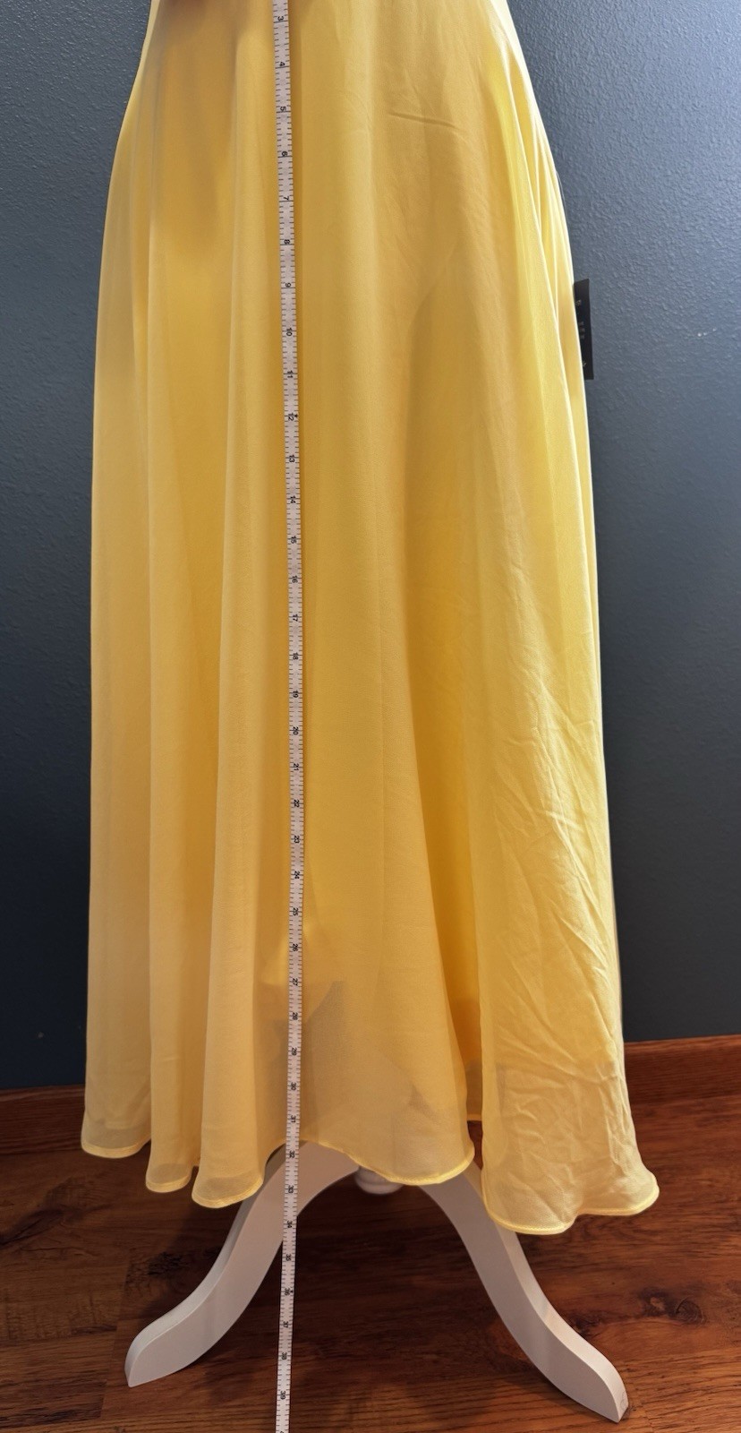 Lulus Yellow Solid Sweetheart Tie Strap Sleeveless Maxi Dress S