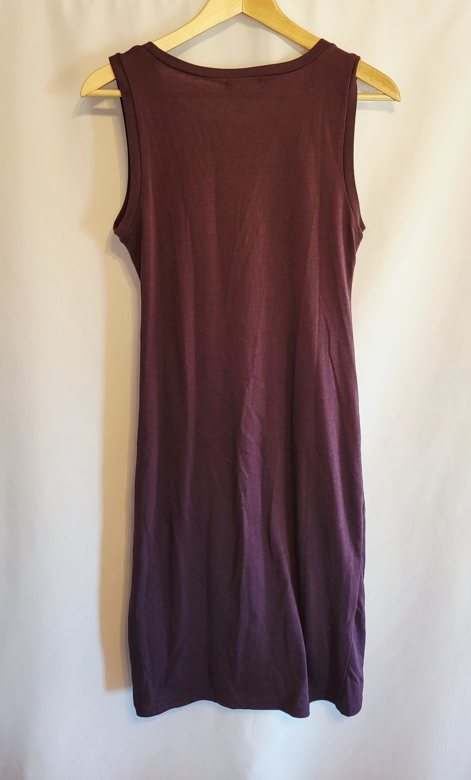 LEITH Nordstrom Sleeveless Ruched Bodycon Dress Purple/Plum Stretch Size M