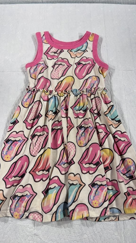 The Rolling Stones Graphic Print Sleeveless Dress
