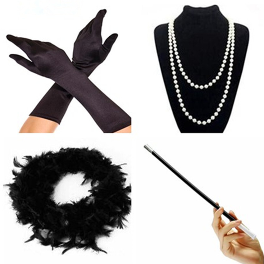 Deluxe Ladies 1920s Roaring 20s Flapper Gatsby Costume Sequins Black Burgundy