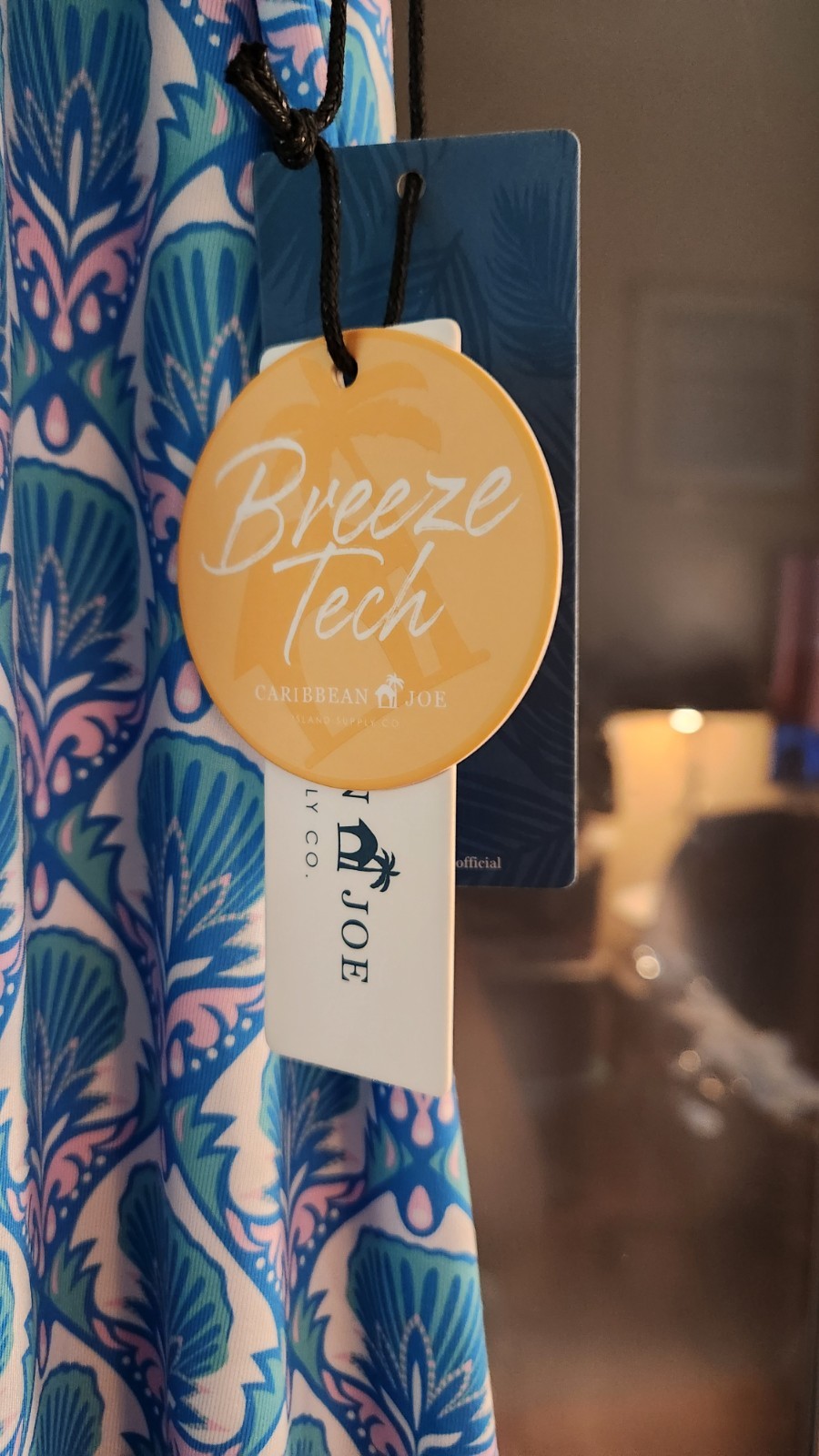 Caribbean Joe Plus 3x Tropical Dress pull on Breeze Tech Short sleve Shirtdress