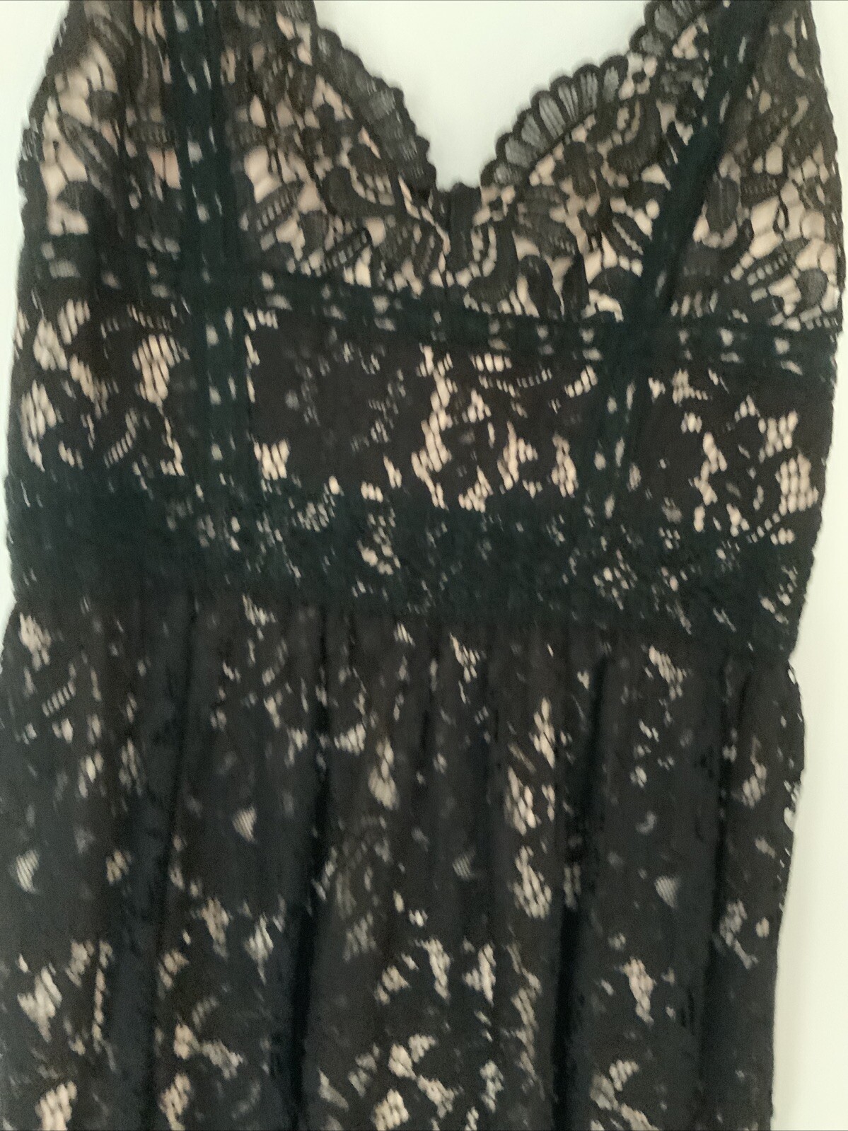 HD in Paris Women Black Lace Cocktail Dress 6 Spaghetti Straps Lined High waist
