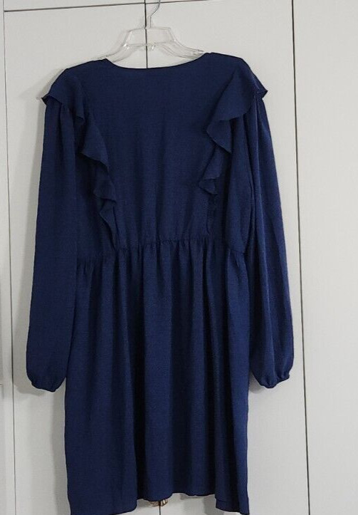 Kojooin Dress Blue Long Sleeve Size 2XL