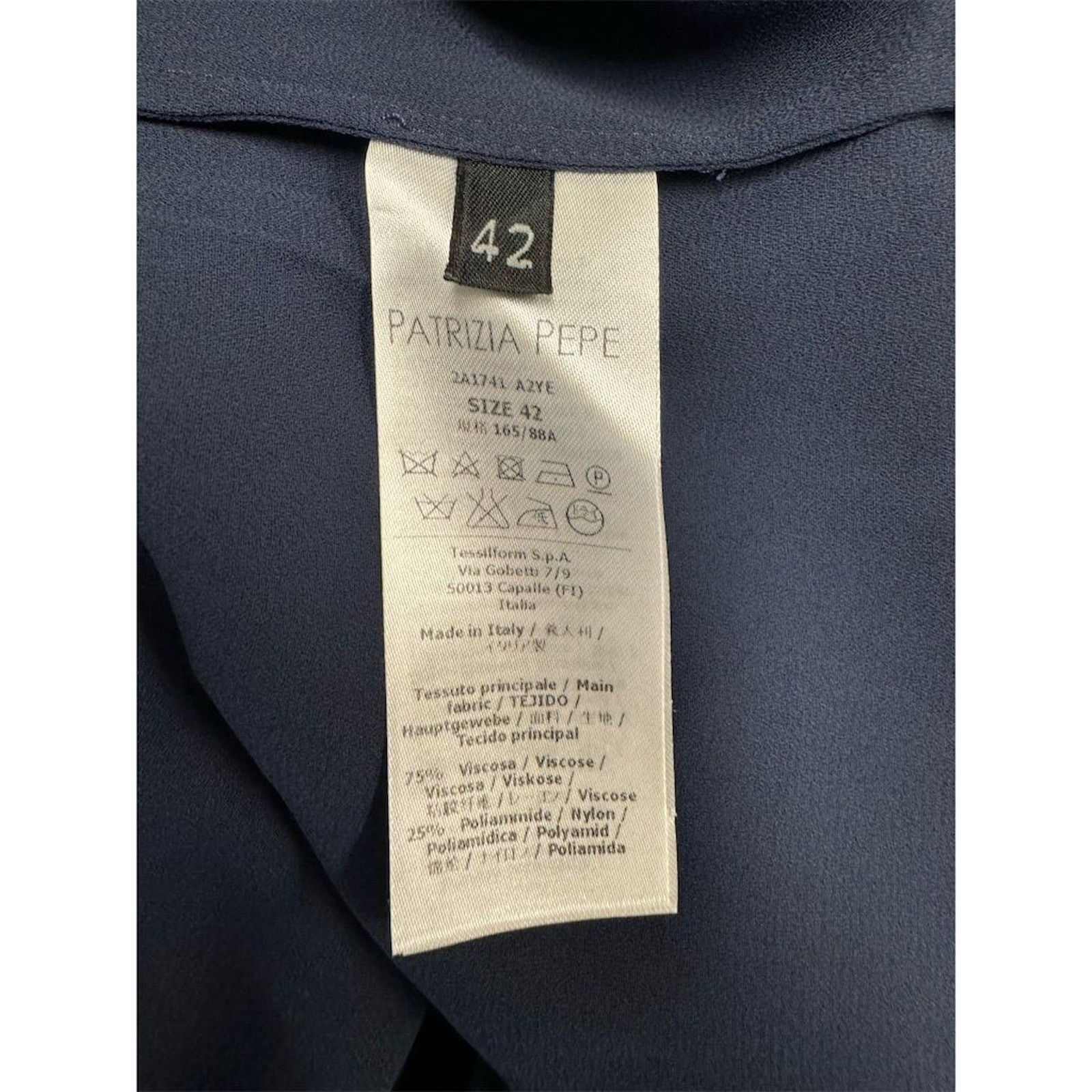 Patrizia Pepe Sera NWT Blue Lace Maxi Dress in Midnight Size IT 42/US 6