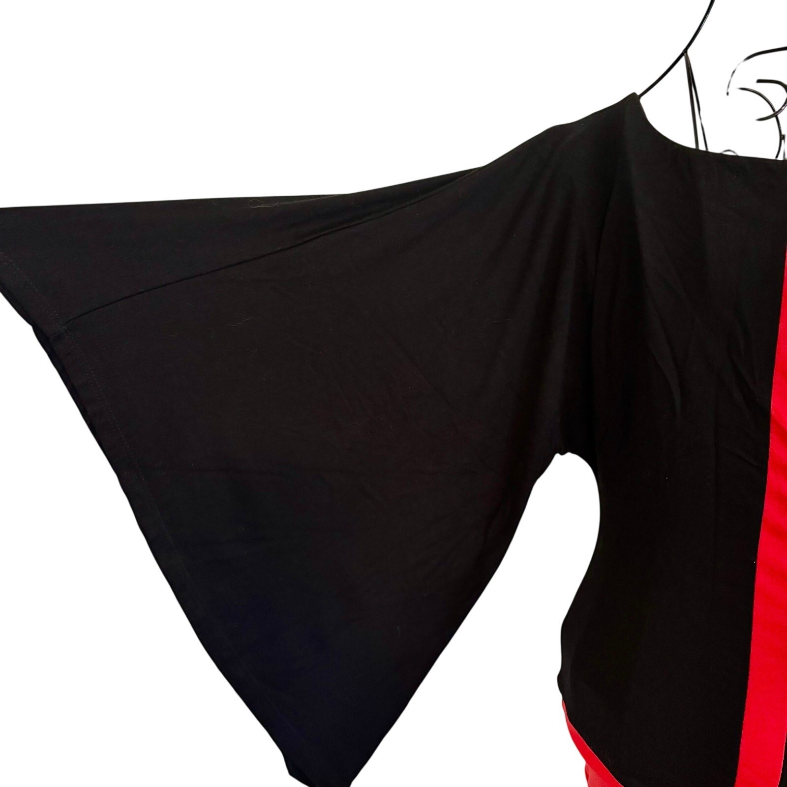 NWT Y2K Bebe Addiction Stretch Knit Jersey Dress One Shoulder Kimono Sleeve