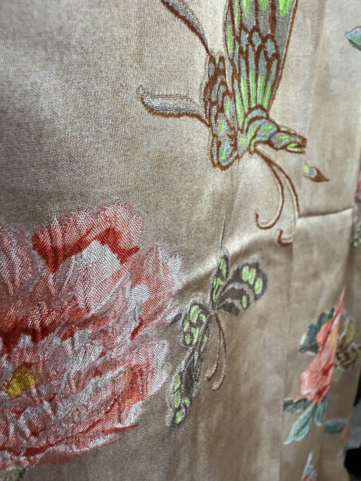 High quality Traditional Asian Qipao Style Chinese Floral Silk Dress