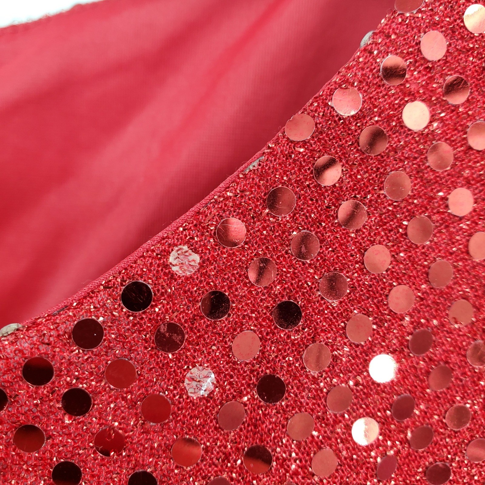 Molly Malloy Evening Red Sequin High-Low Gown Dress Size 14 Sleeveless Formal