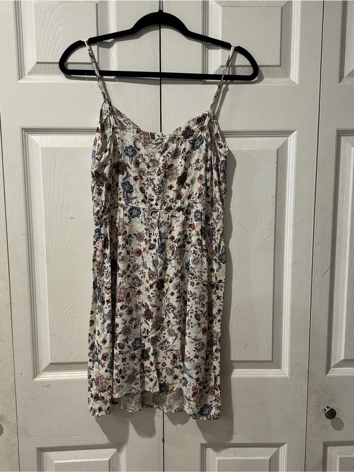 BeBop Floral Boho Mini Large Adjustable Tie Front feminine dress Lightweight