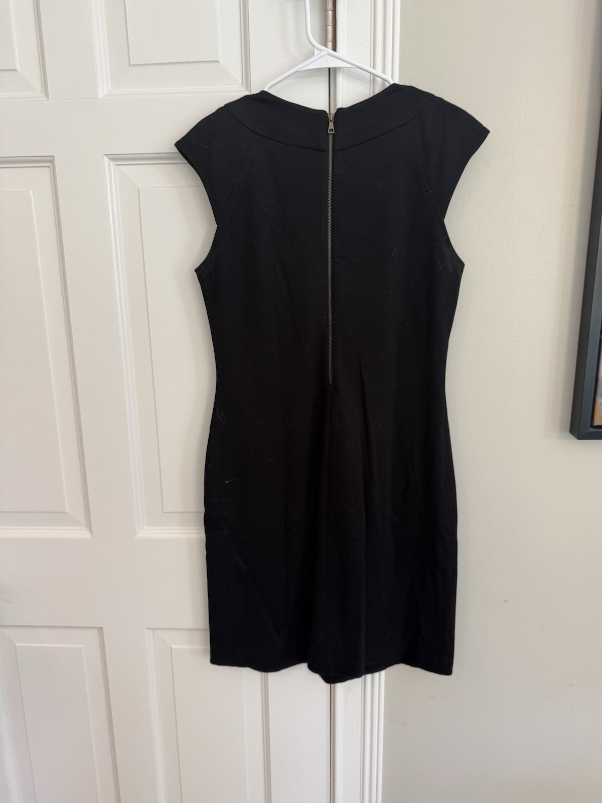 Style & Co. Black Sleeveless Dress W Studs At Neckline Size 6P