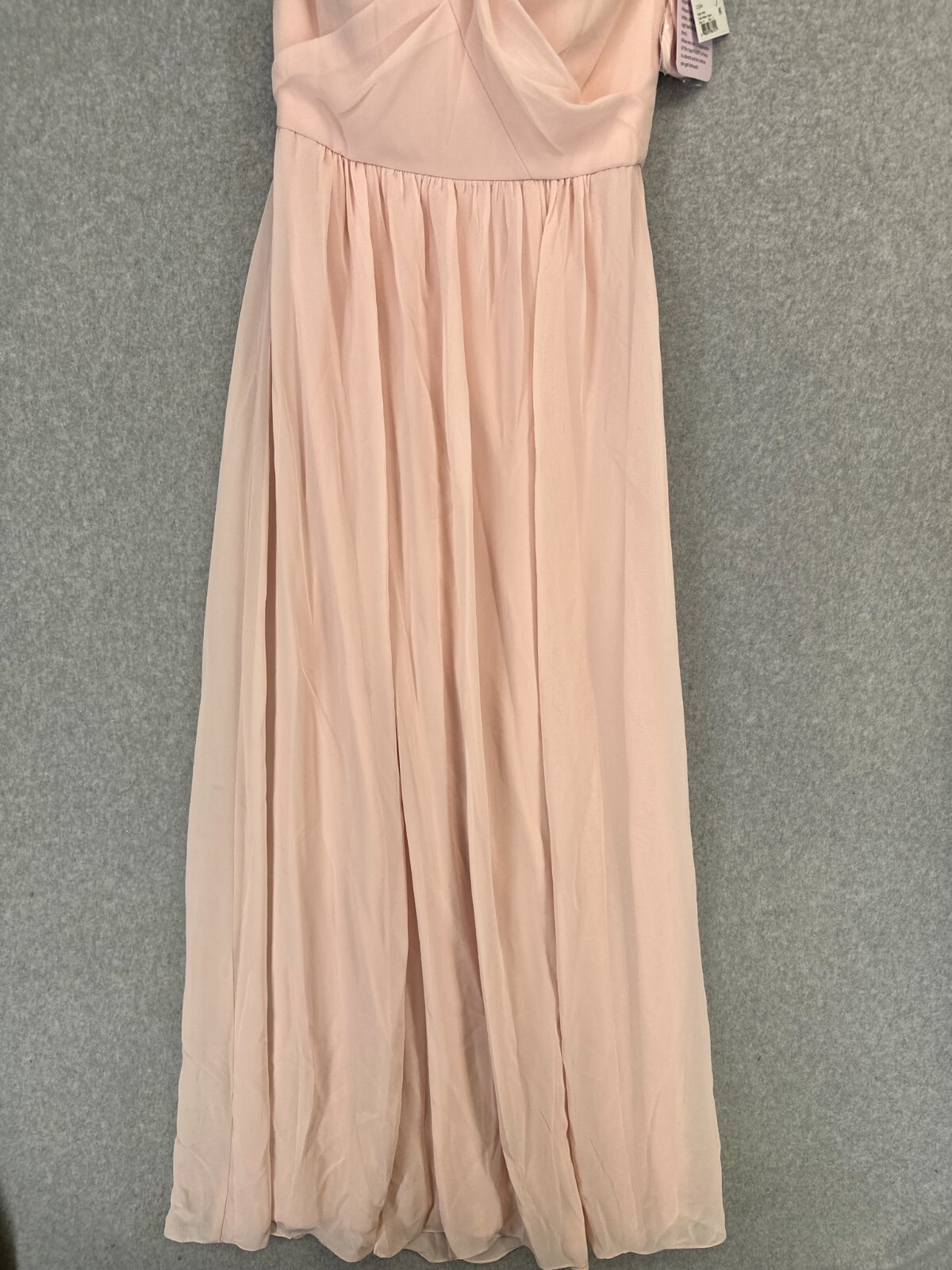 Social Bridesmaids Gown 2 Blush Pink Chiffon Strapless Sweetheart Dress NWT
