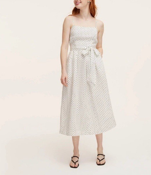 Kate Spade White Dot Dress Size M