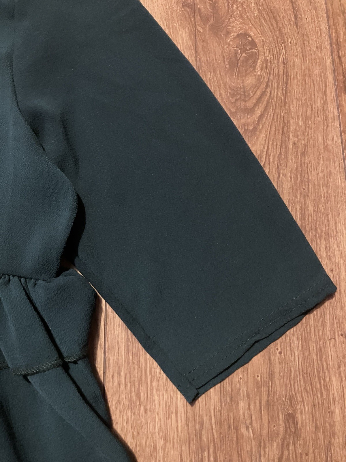 Yours Limited Collection Smock Dress Size 20 Green Ribbed Ruffle Non-stretch