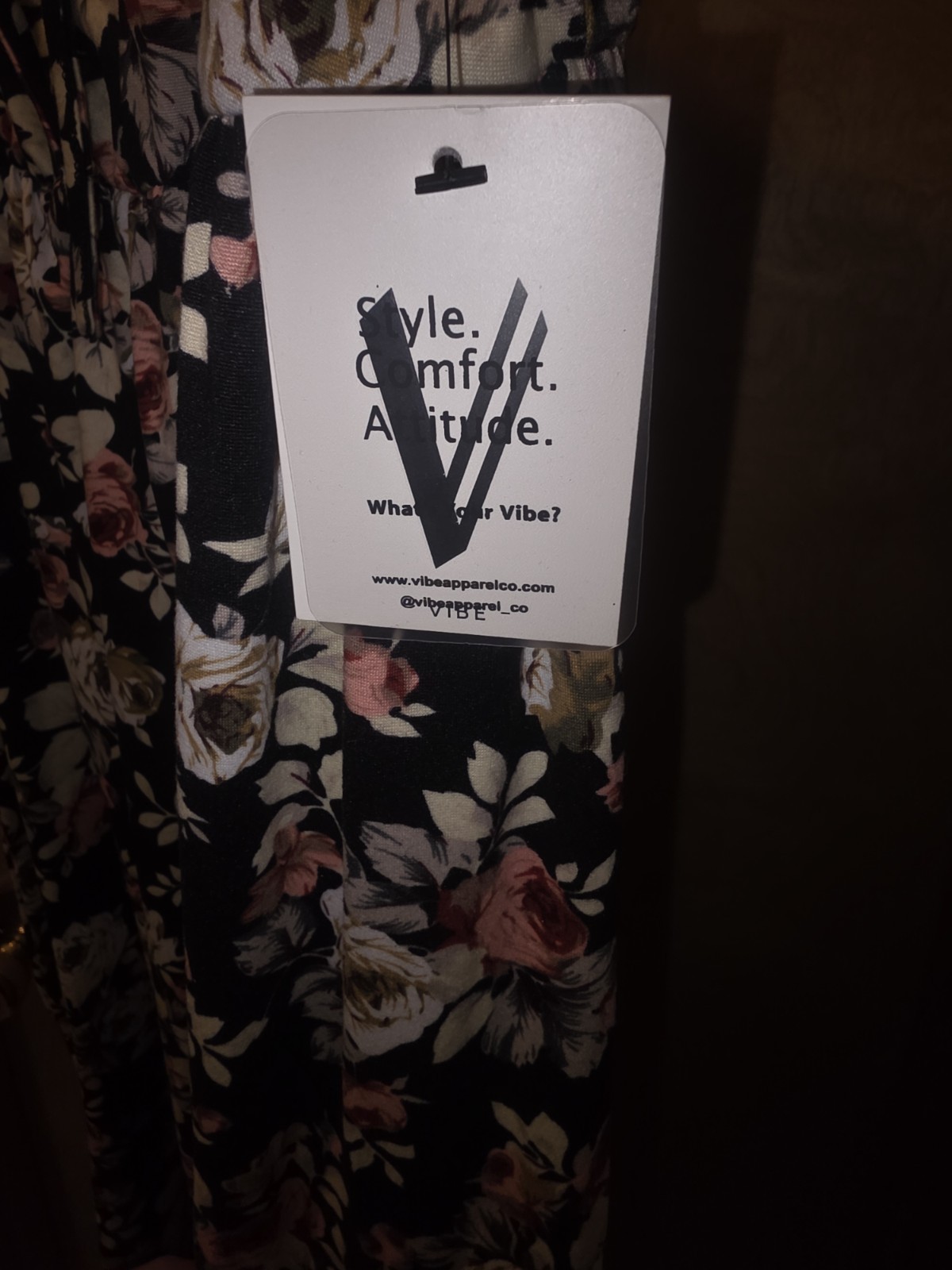 Vibe Sportswear Black Pink Floral Scoop Neck Short Sleeve Maxi Dress Sz 3X
