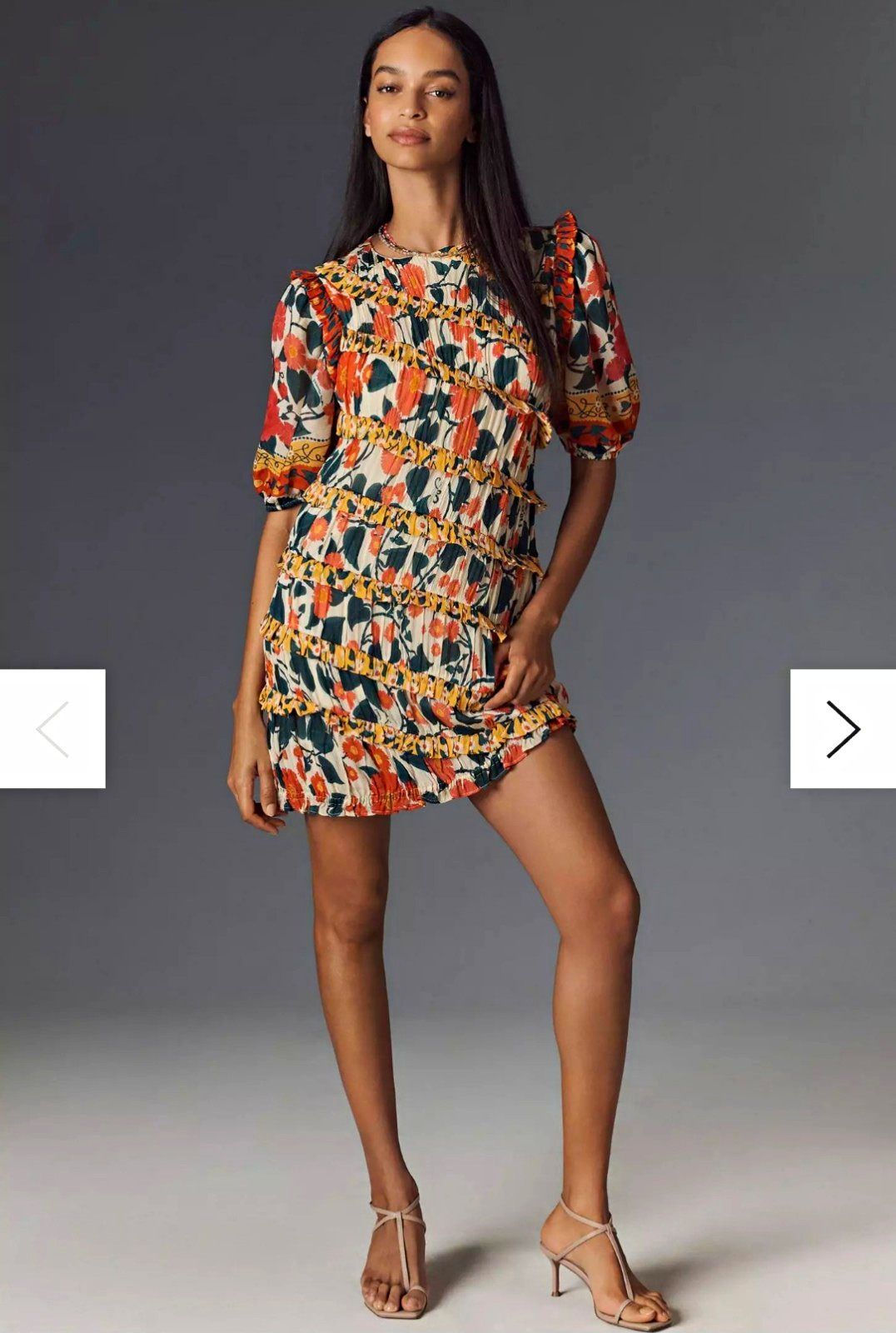 FARM Rio Puff Sleeve Fitted Mini Dress (originally $258)