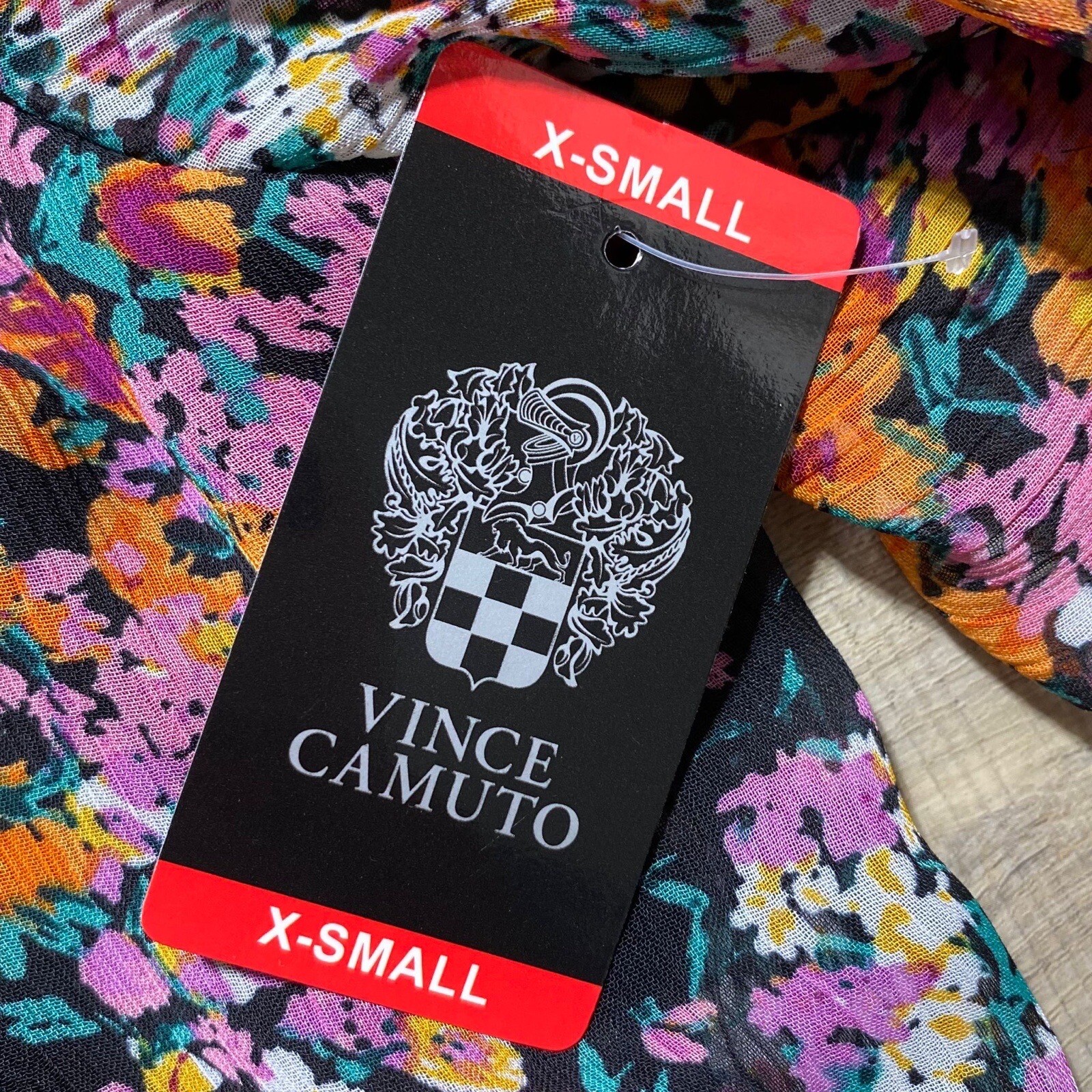 Vince Camuto Womens Tiered Floral Long Sleeve Dress Size XS Lightweight Lined