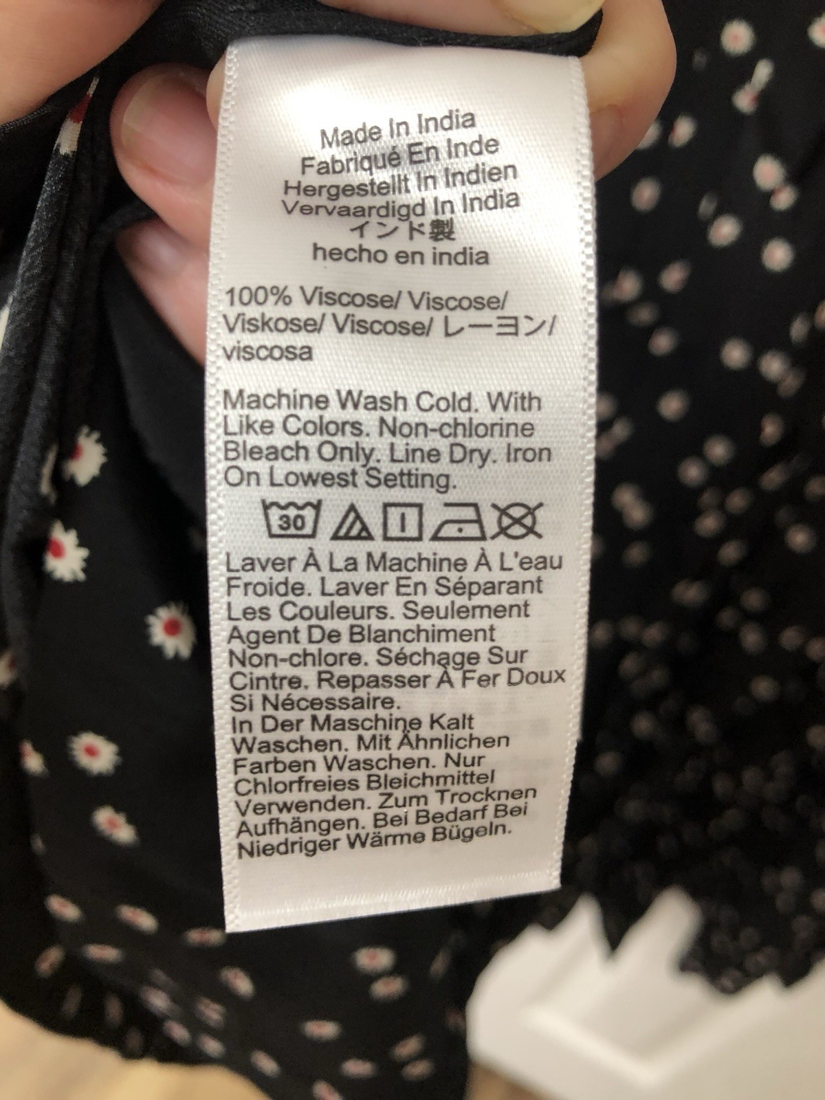 J.CREW Black Floral A-Line Dress Puff Short Sleeve Ruffle Viscose Size S