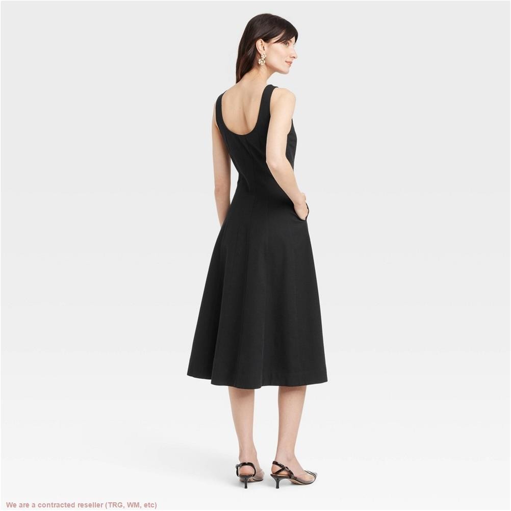 Women’s Corset Midi A-Line Dress – A New Day Black SIZE 8 *SEE DEAL!!!*