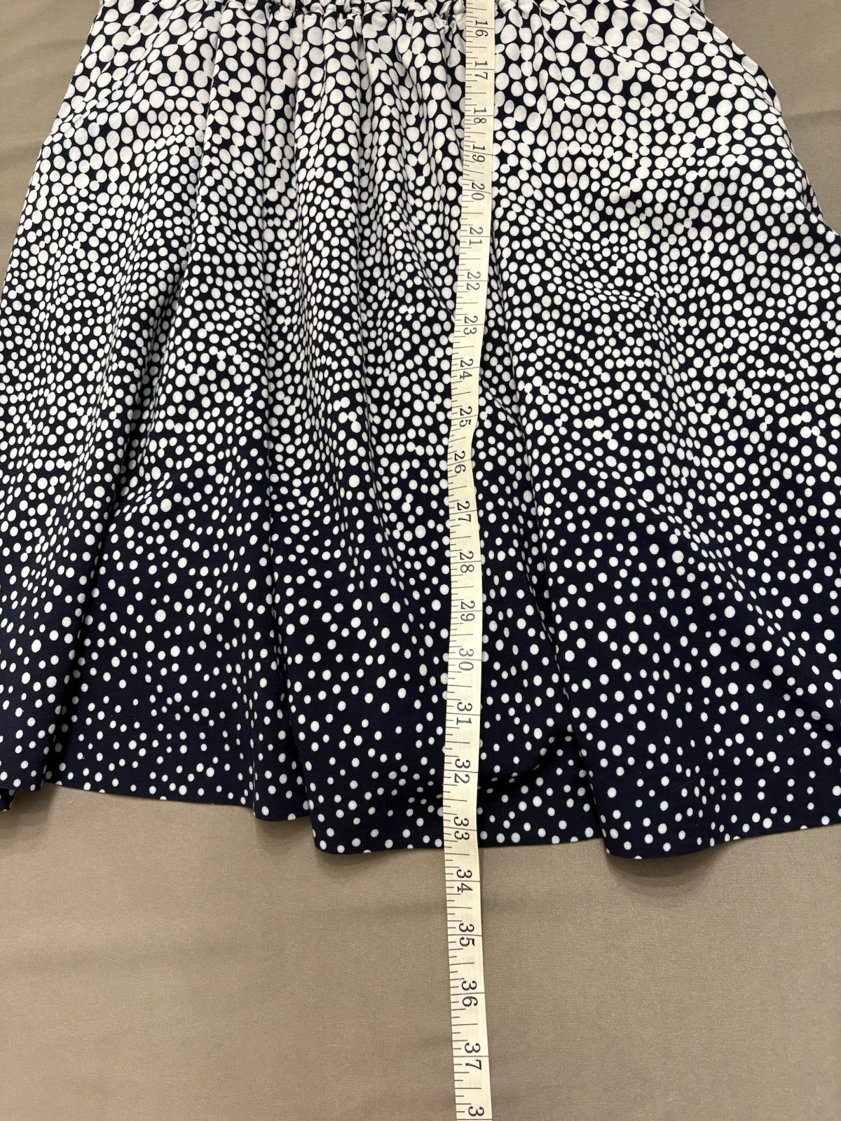 Gap Designed & Crafted Felicia Polka Dot Navy White Dress (450981) Women’s Small