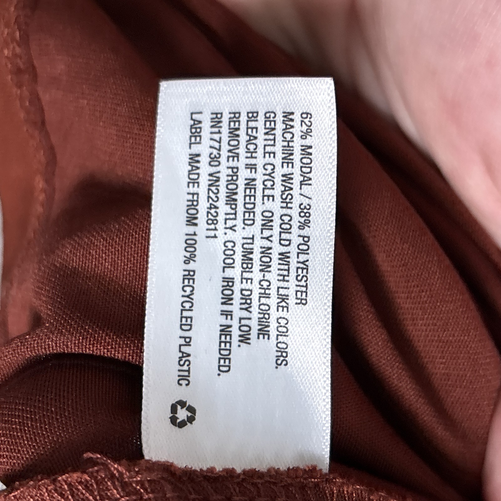 Ava Viv Dress 2X Rust V neck Midi Casual Boho Minimalist Soft Plus Boho